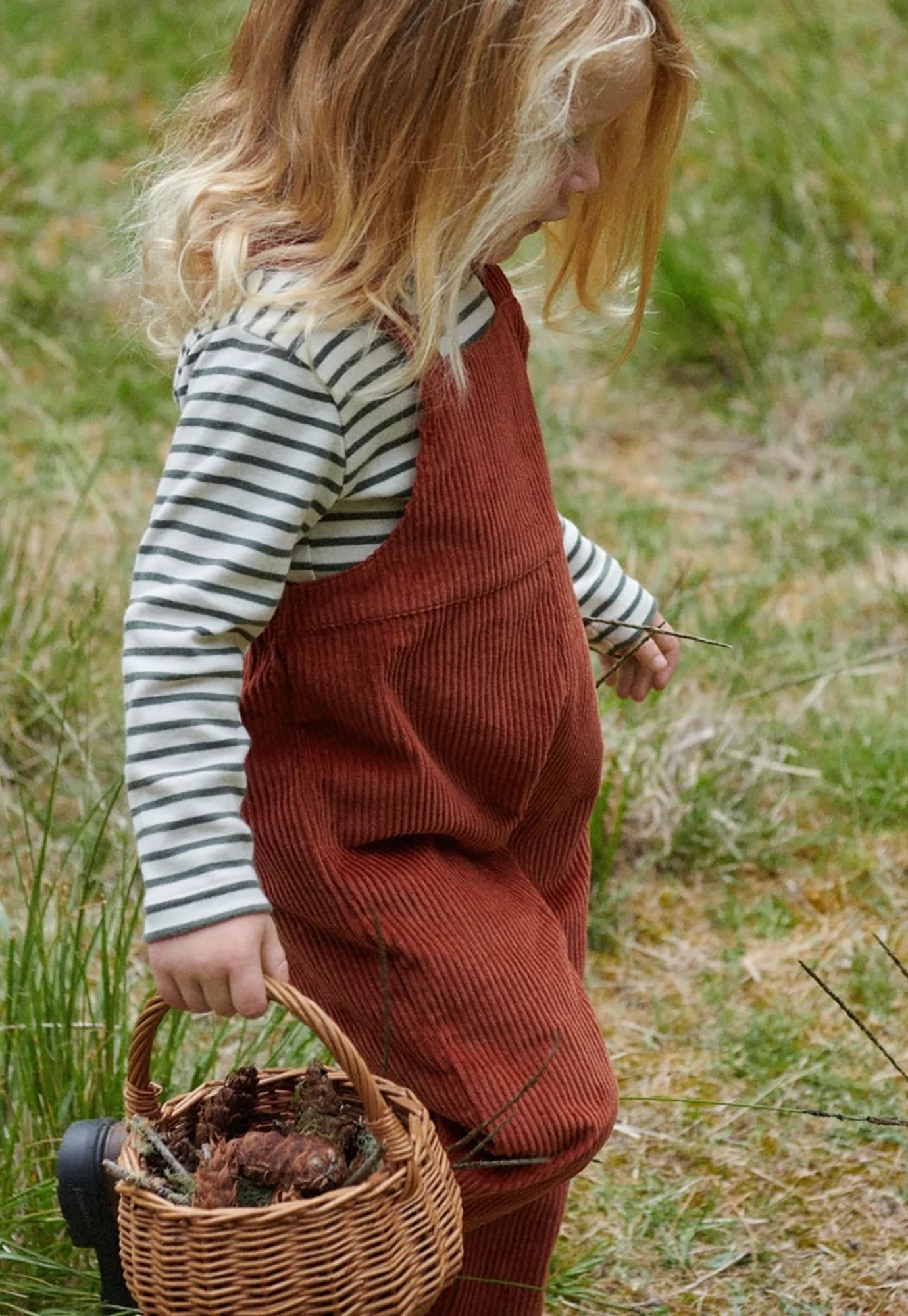 nature baby - tallie overalls - spice