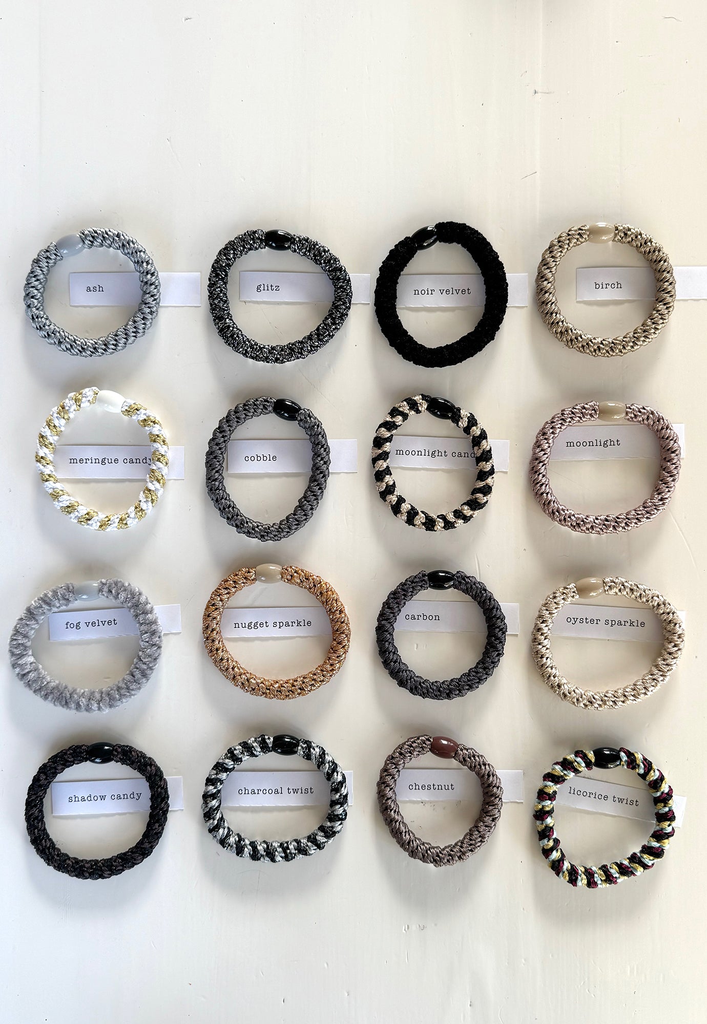 p+p - braided hair ties - soirée collection