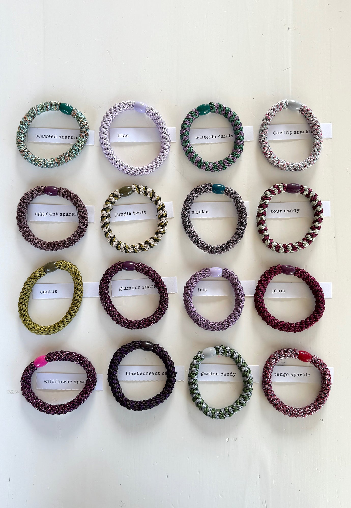 p+p - braided hair ties - jardin collection