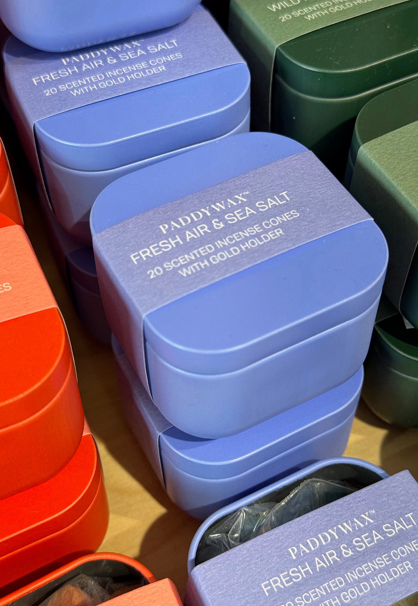 paddywax - incense cones & holder in metal tin