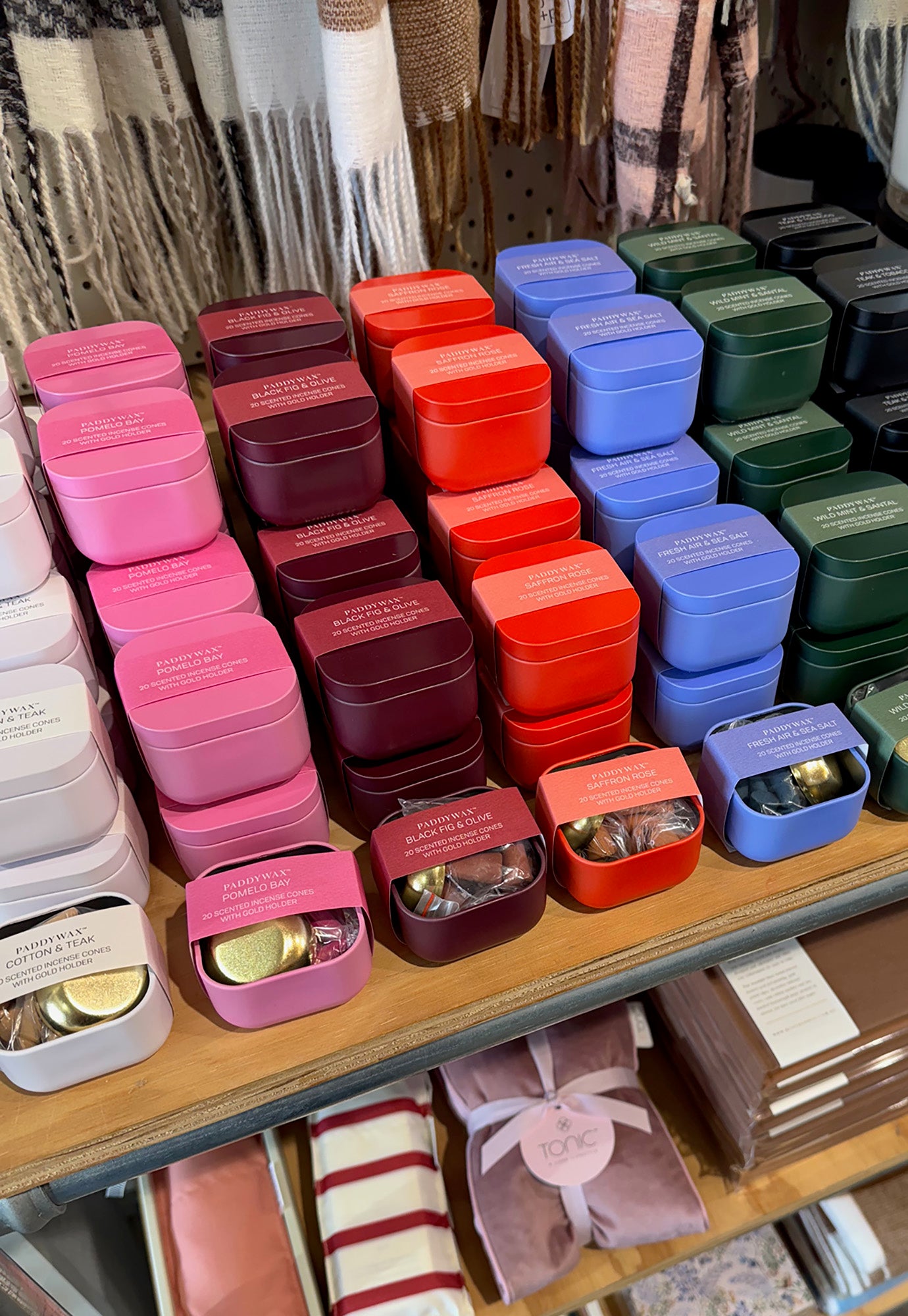 paddywax - incense cones & holder in metal tin