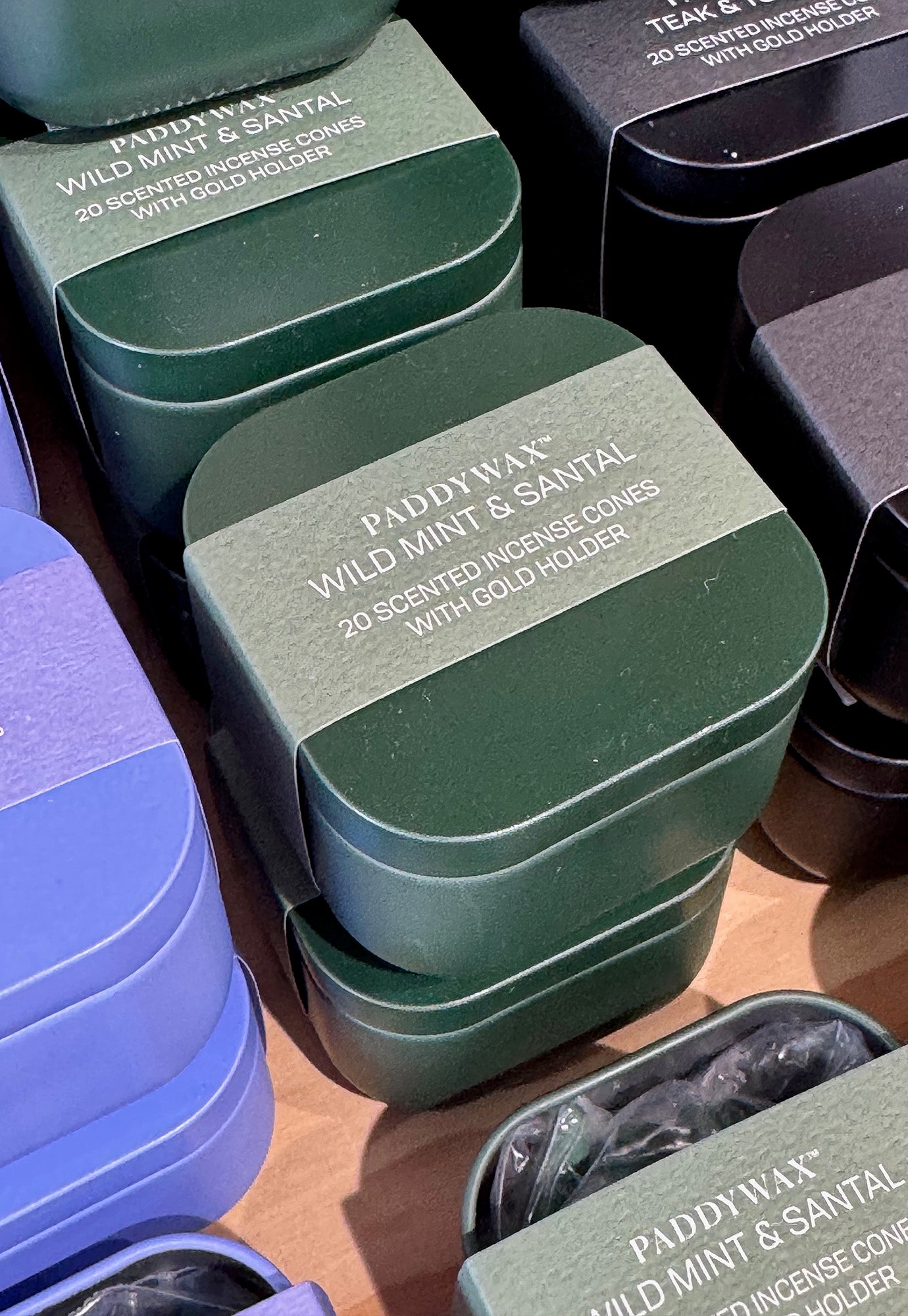 paddywax - incense cones & holder in metal tin