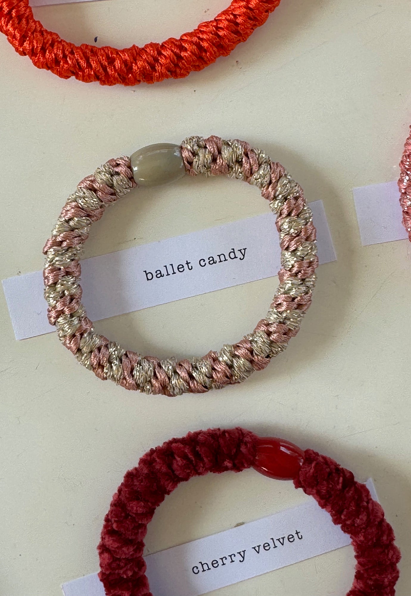 p+p - braided hair ties - fleur collection