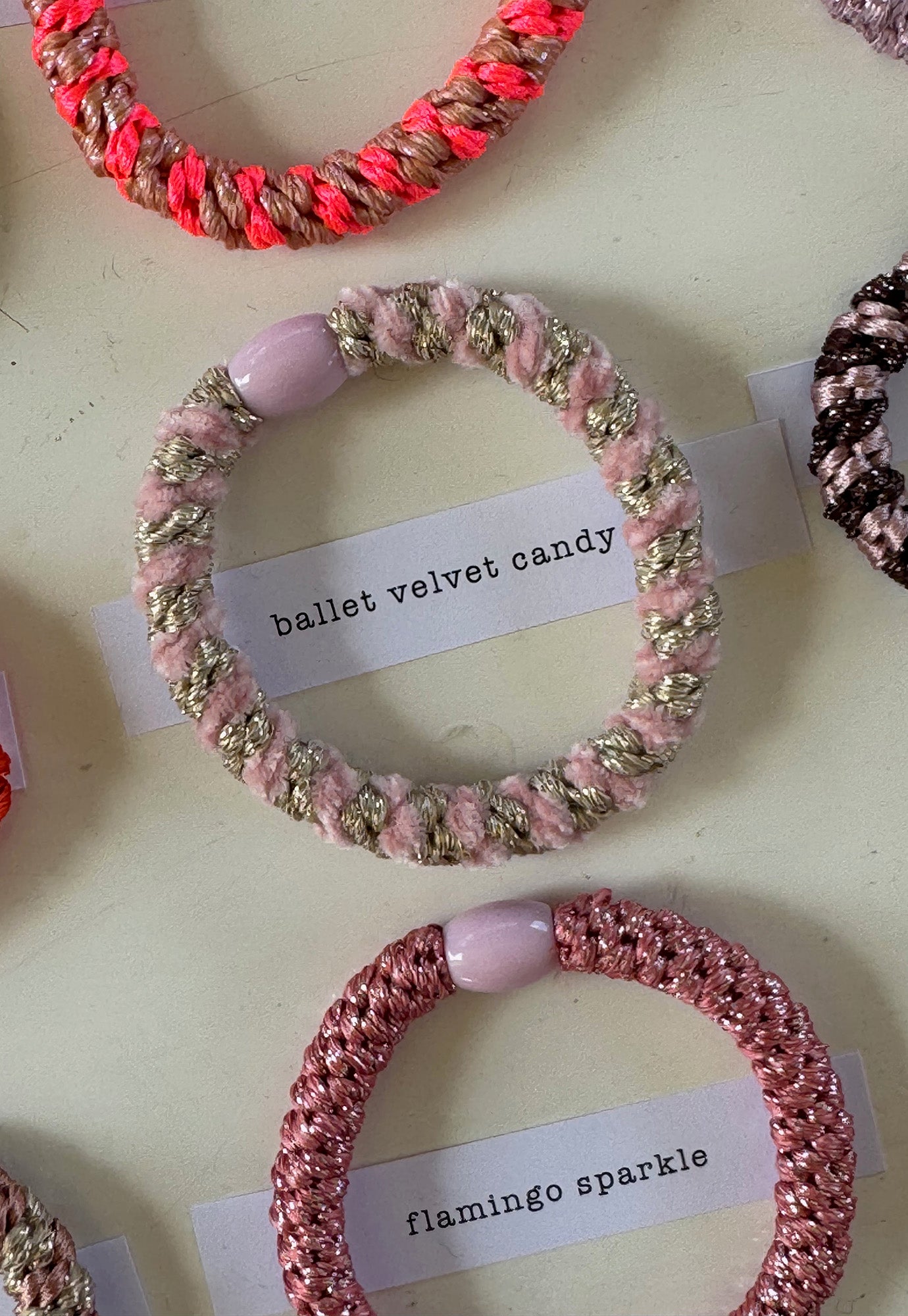 p+p - braided hair ties - fleur collection