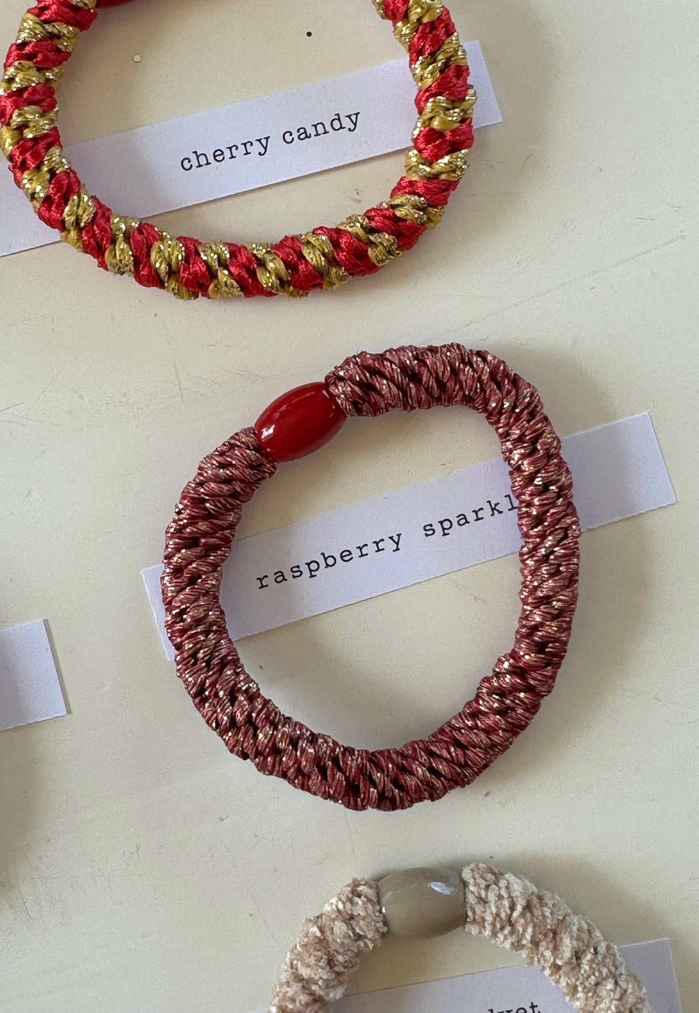p+p - braided hair ties - fleur collection