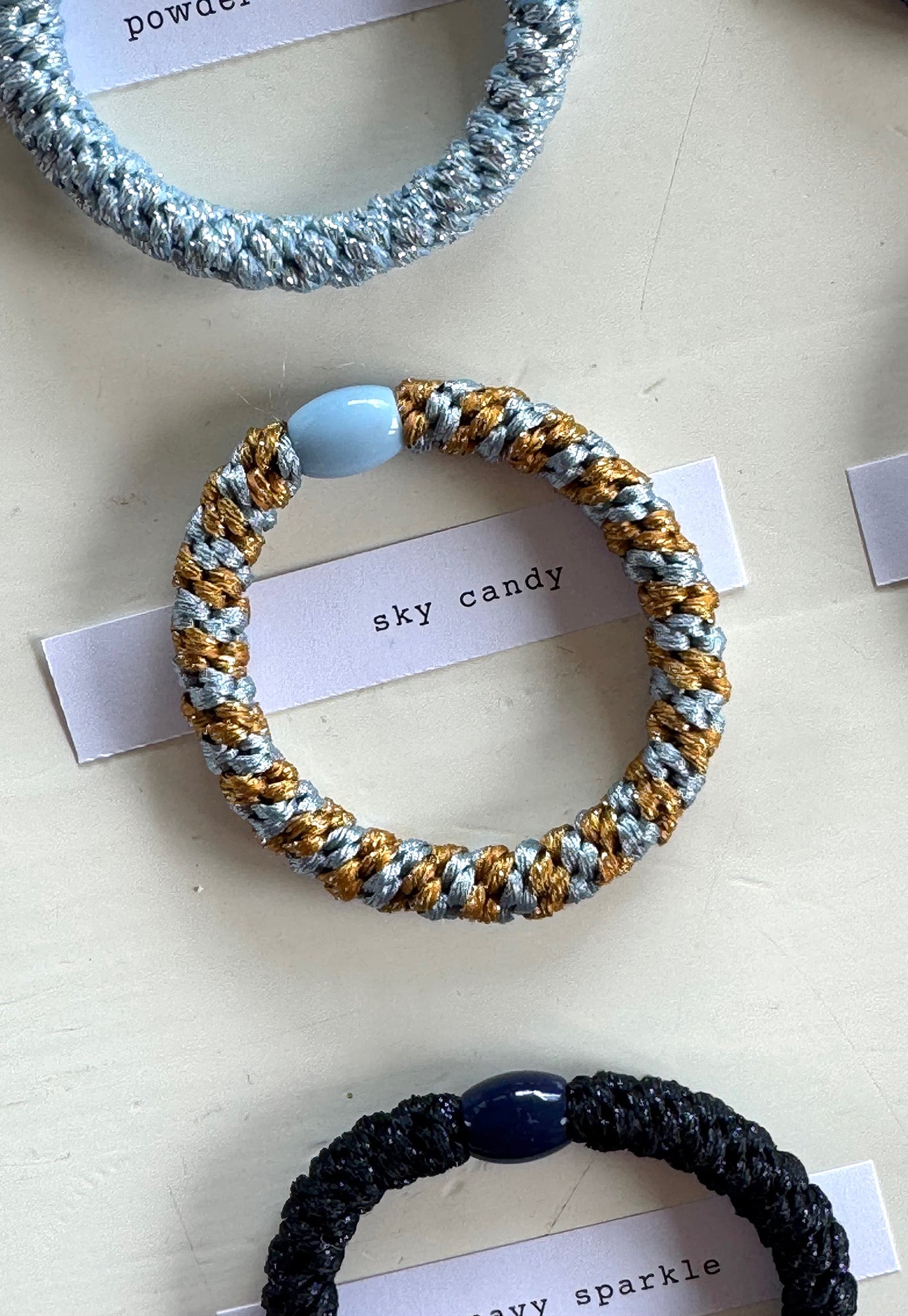 p+p - braided hair ties - ciel collection
