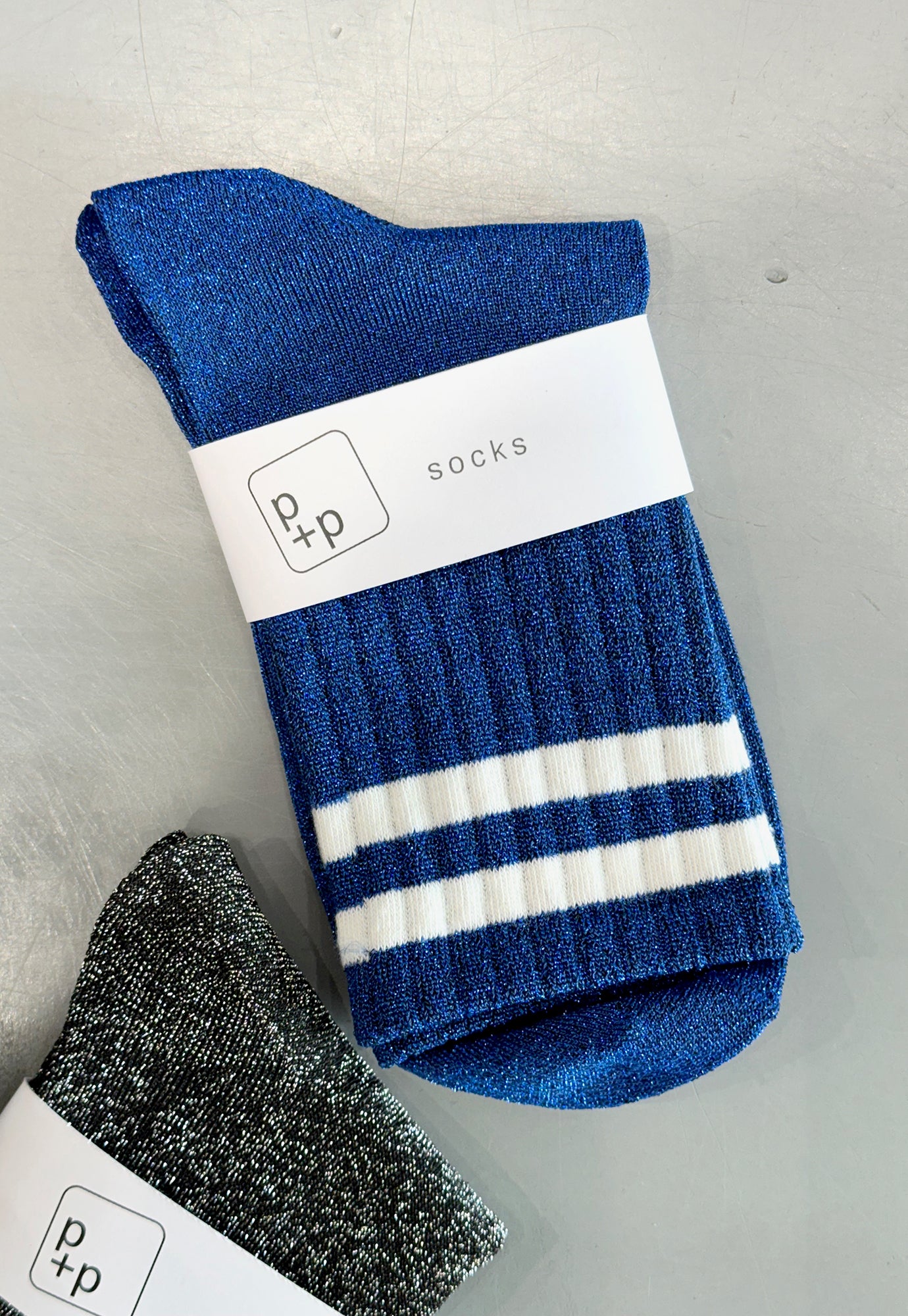 p+p - college glitter socks