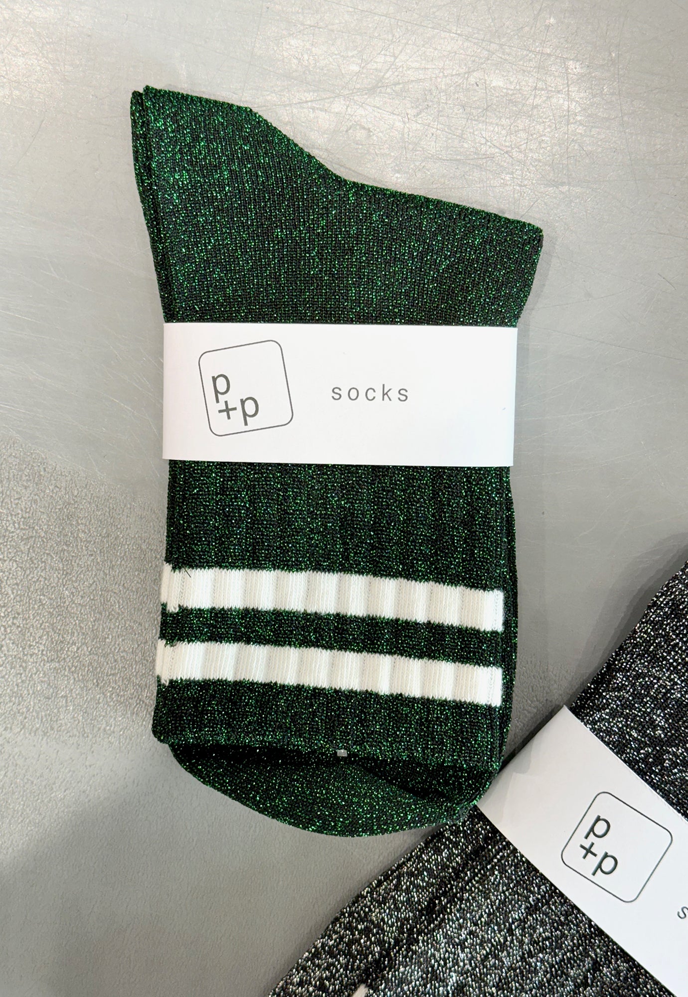 p+p - college glitter socks