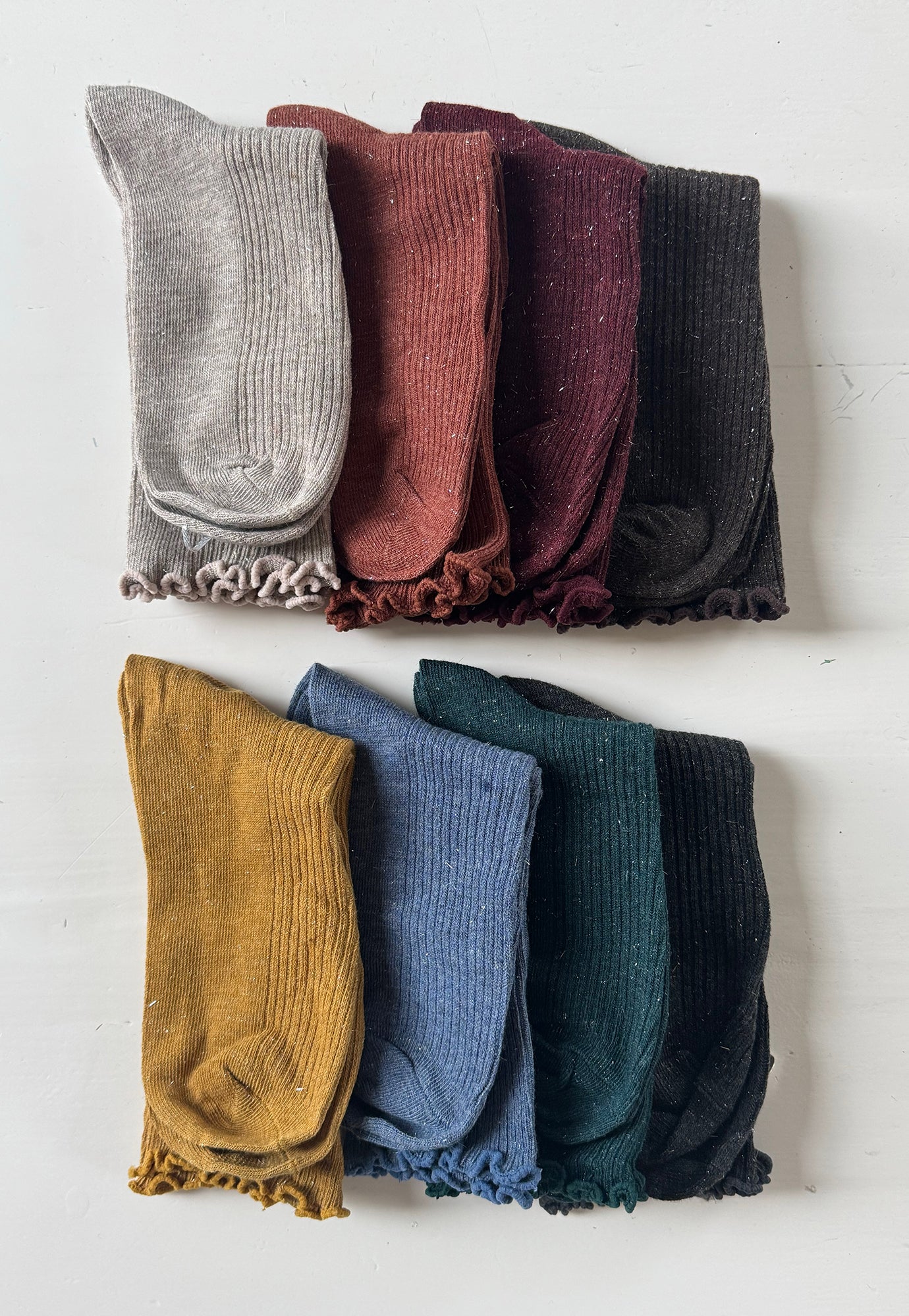 p+p - sparkle frill socks