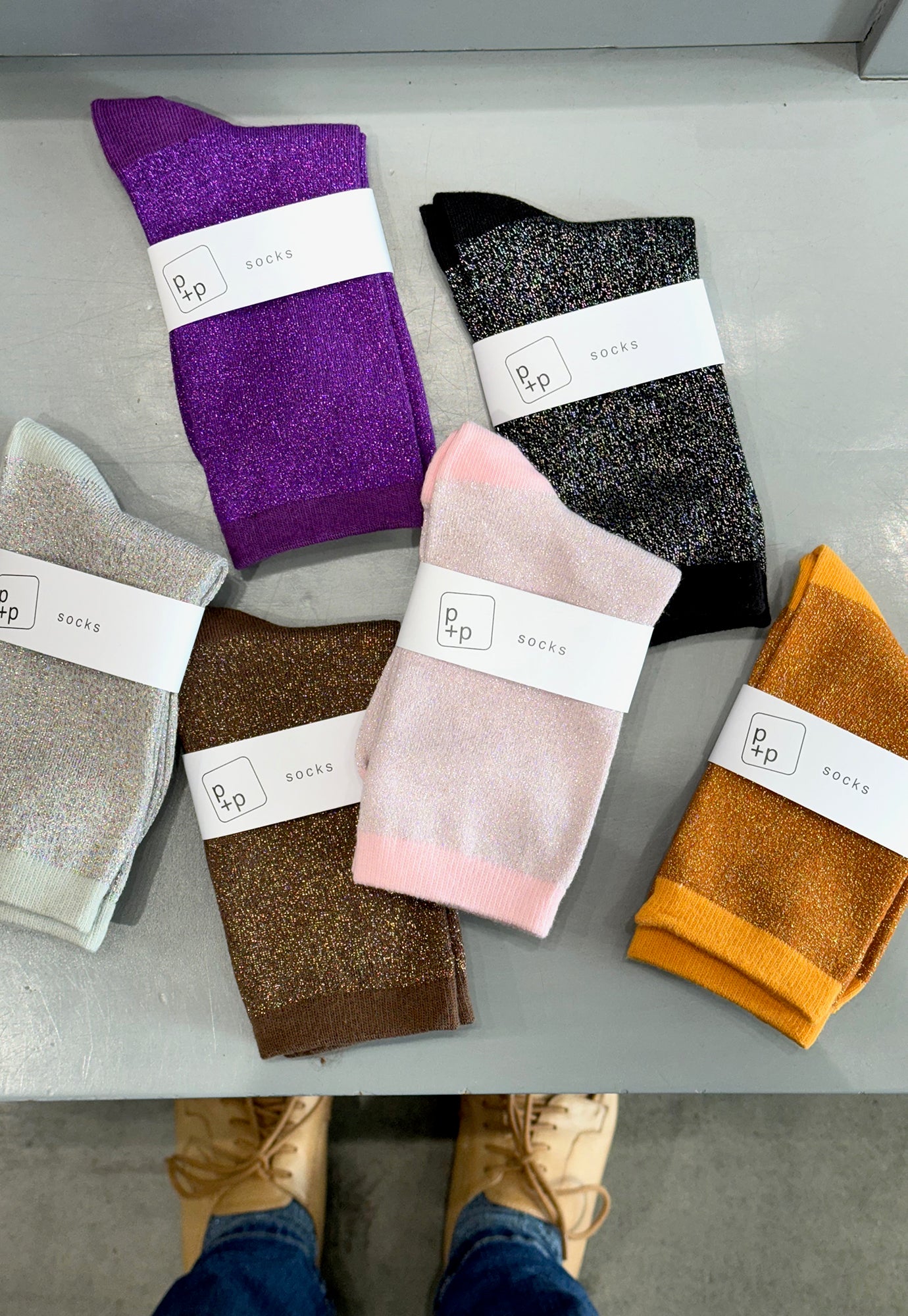 p+p - sparkle socks