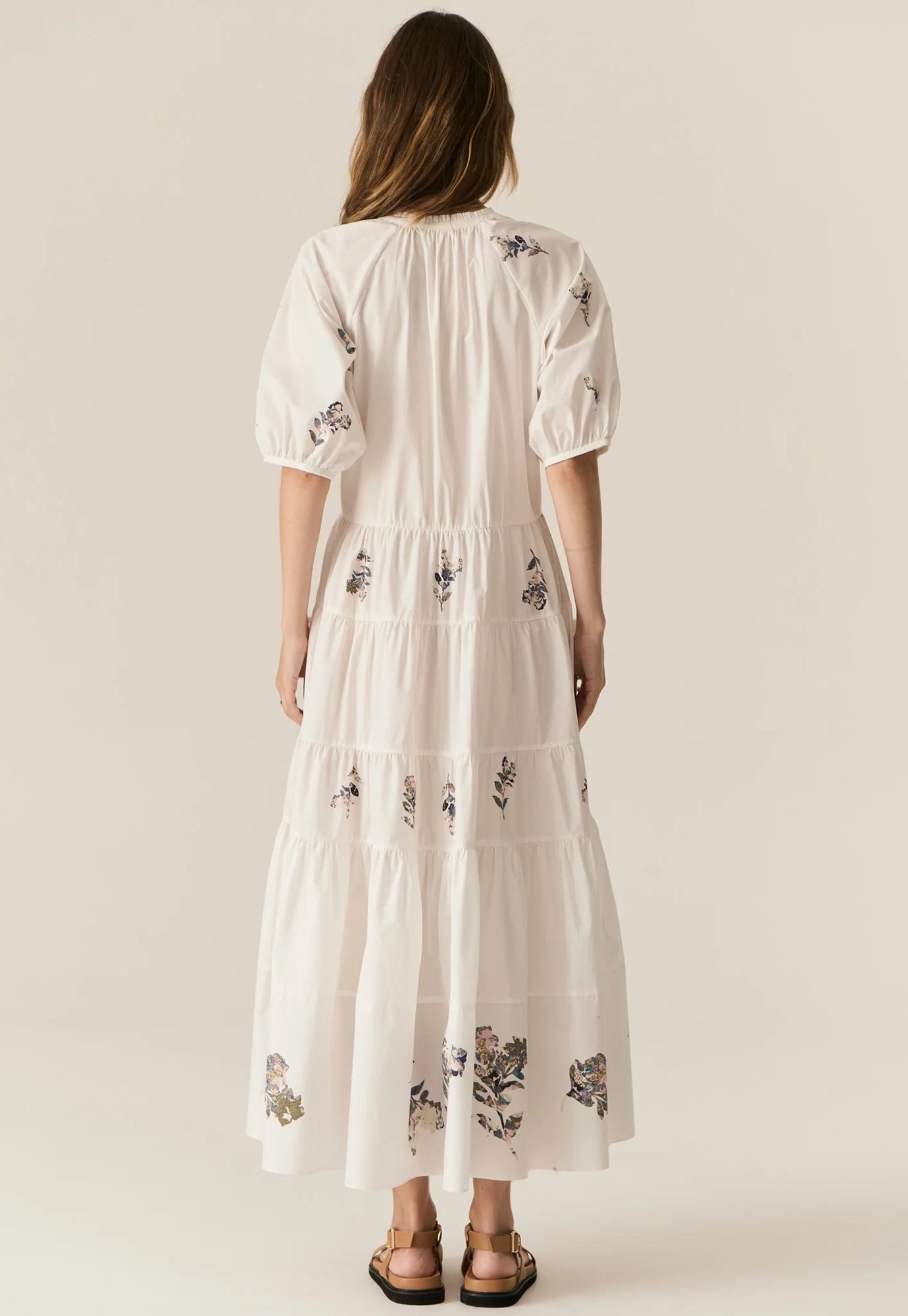 pol - botanist tiered dress