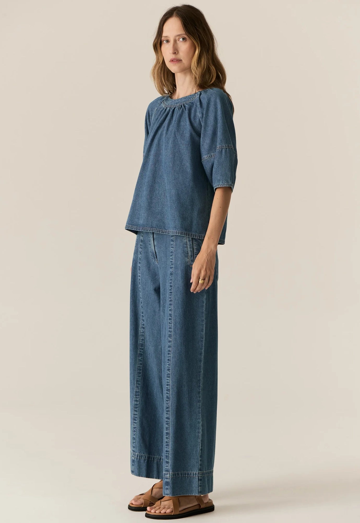 pol - carsen top - light wash