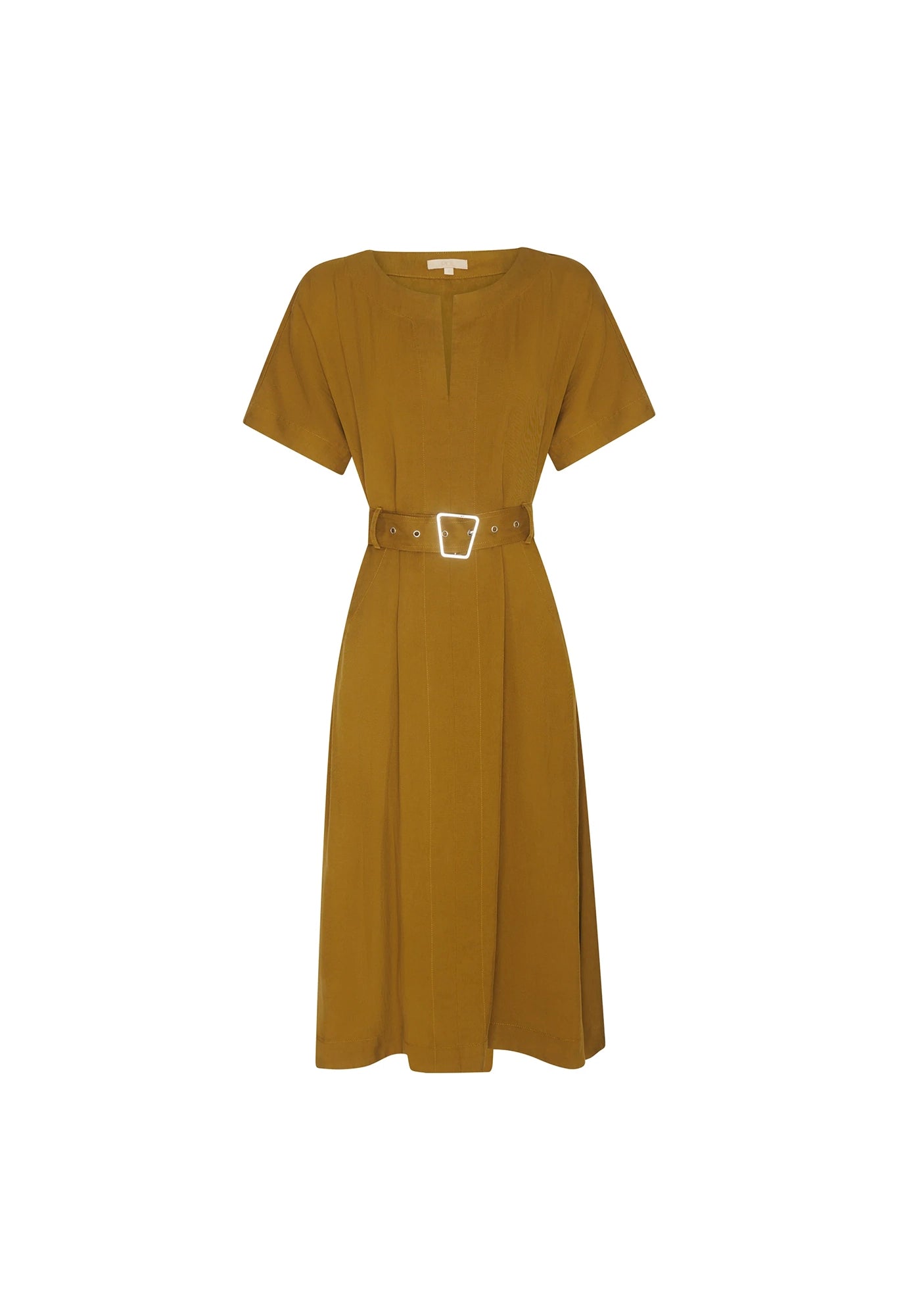 pol - faire belt dress - khaki