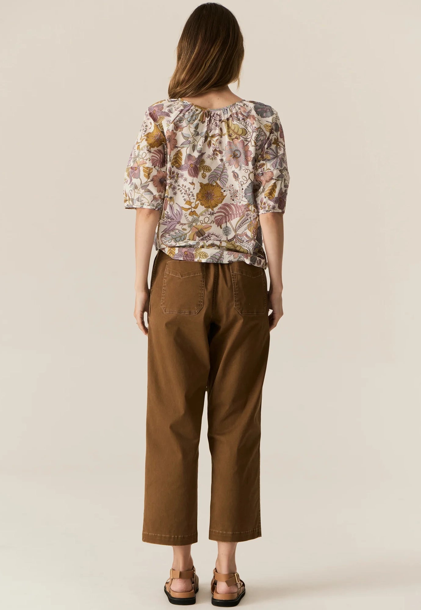 pol - fern tapered pant - espresso