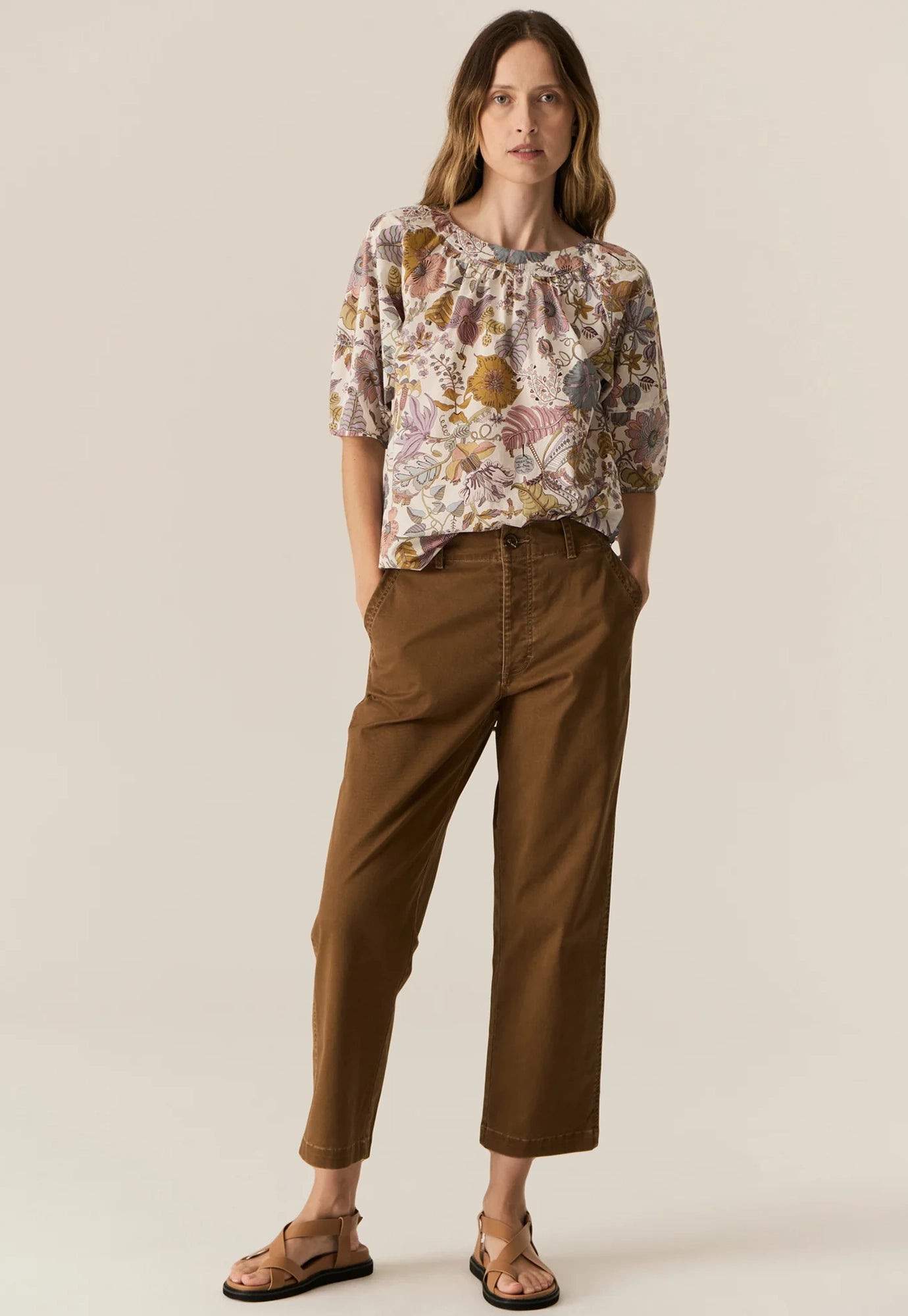 pol - fern tapered pant - espresso