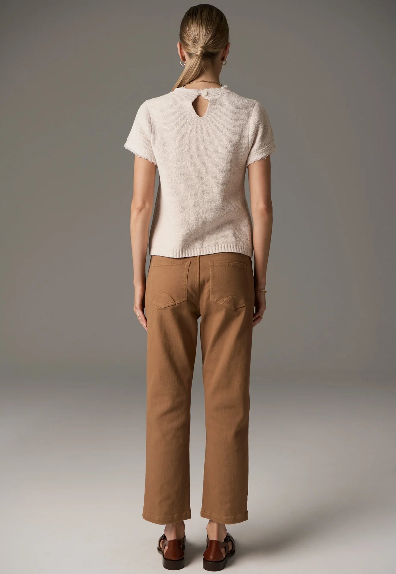 pol - nara tee fringe - natural