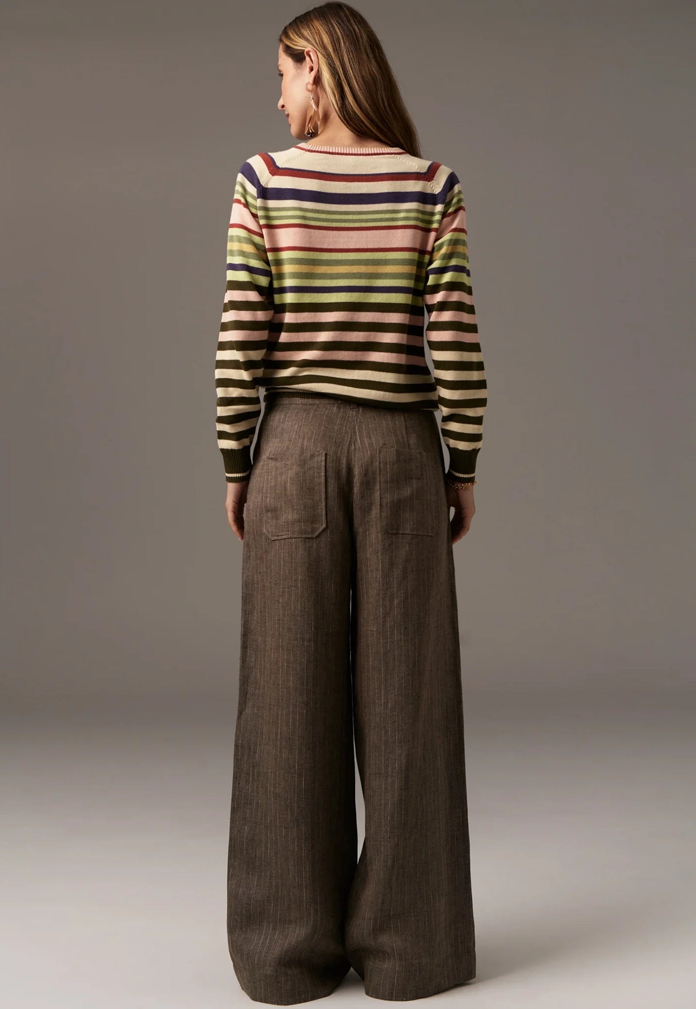 pol - sela multi stripe knit - multi