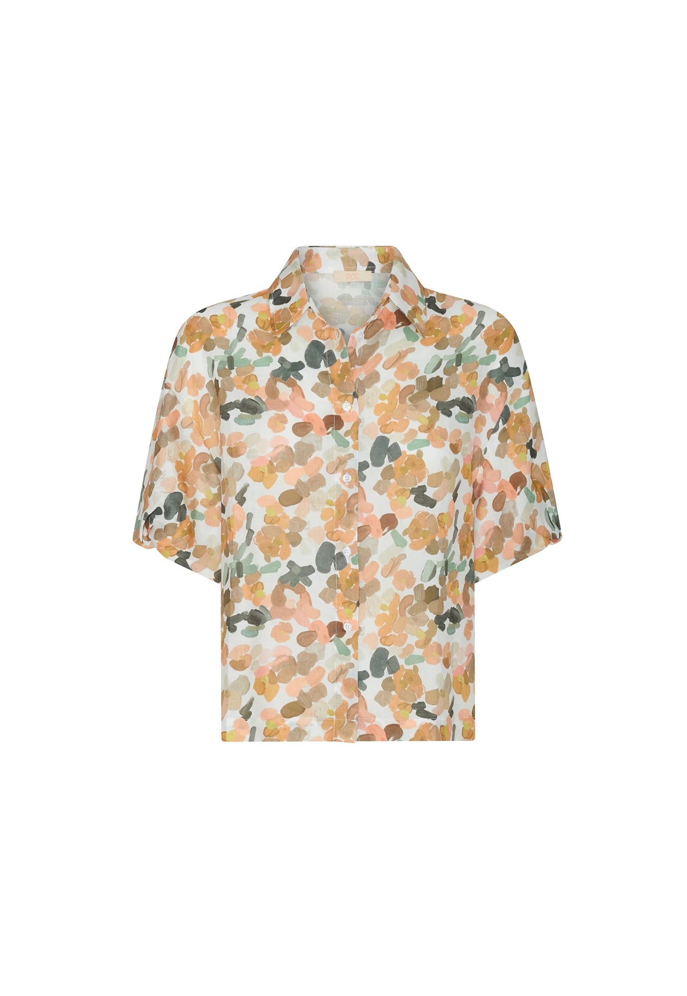pol - speckle shirt - speckle print