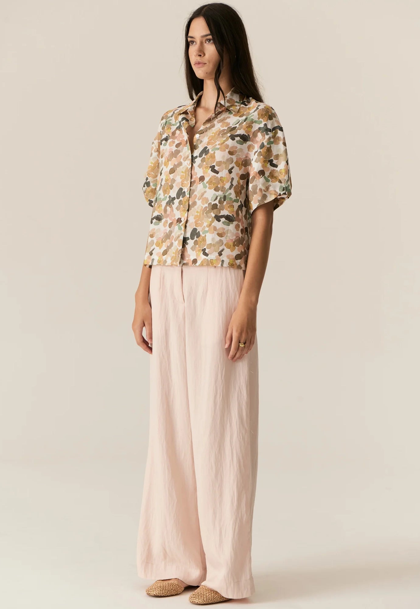 pol - speckle shirt - speckle print