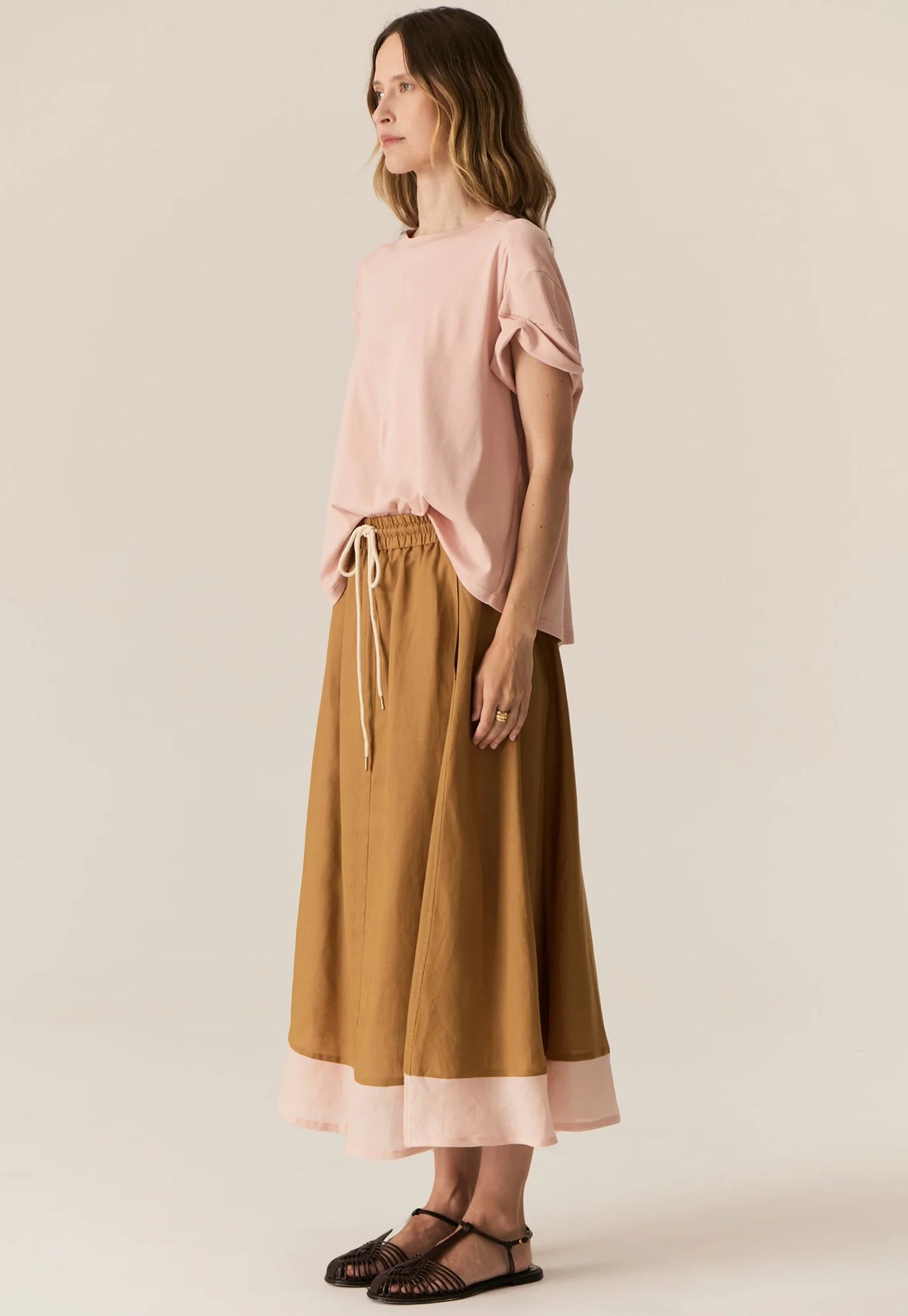 pol - zone cap tee - blush