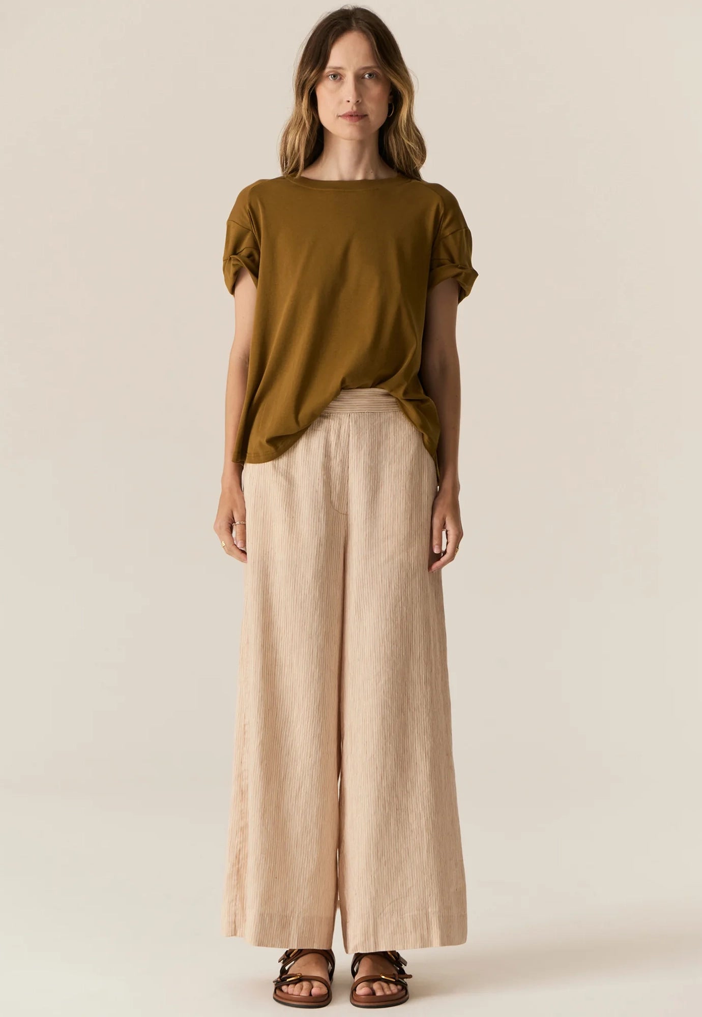 pol - zone cap tee - khaki