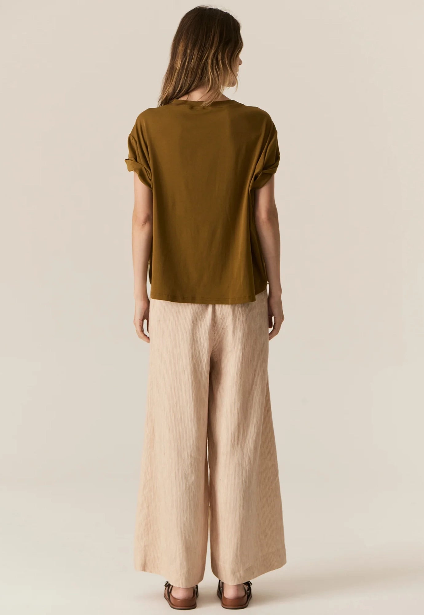 pol - zone cap tee - khaki
