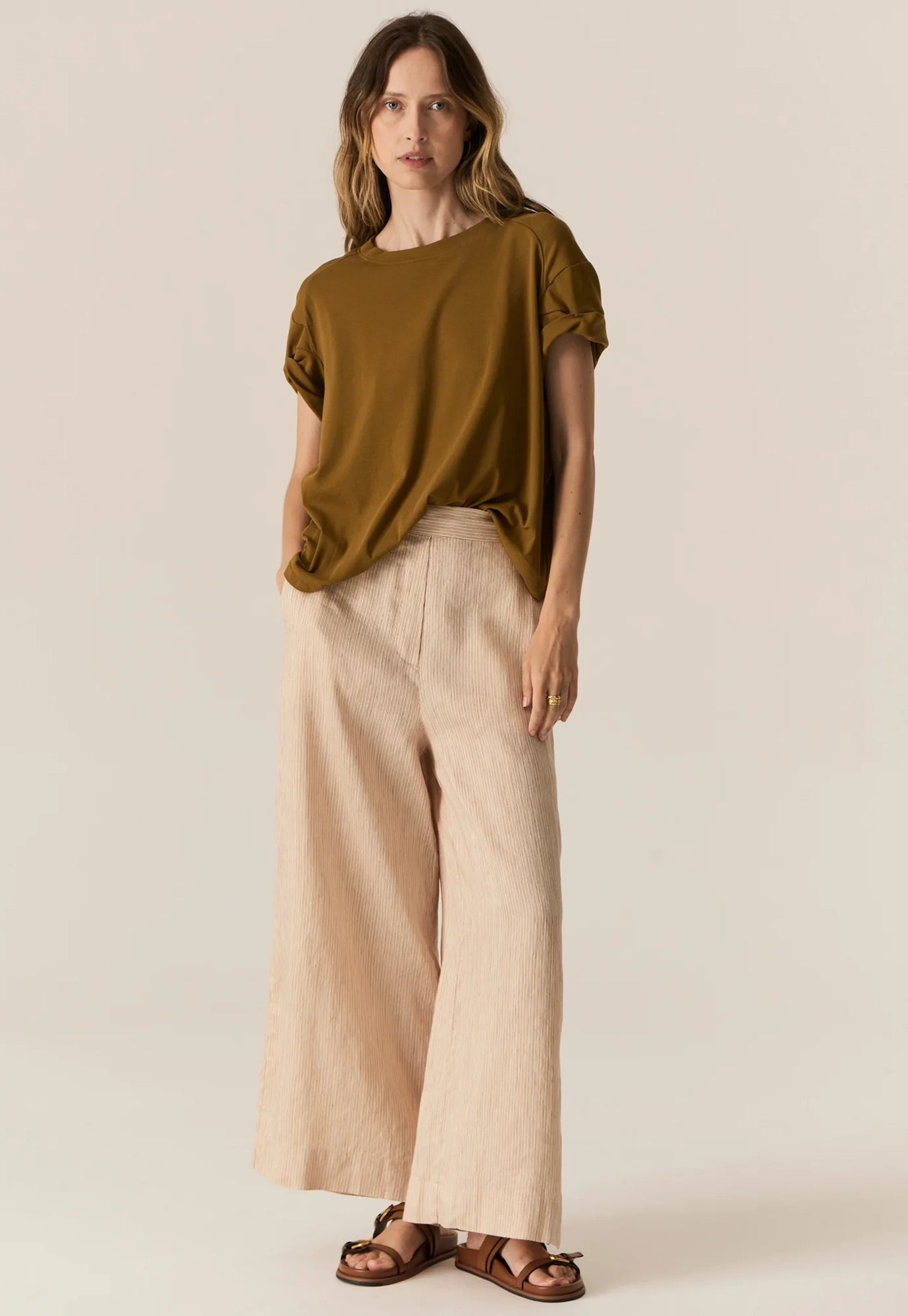 pol - zone cap tee - khaki