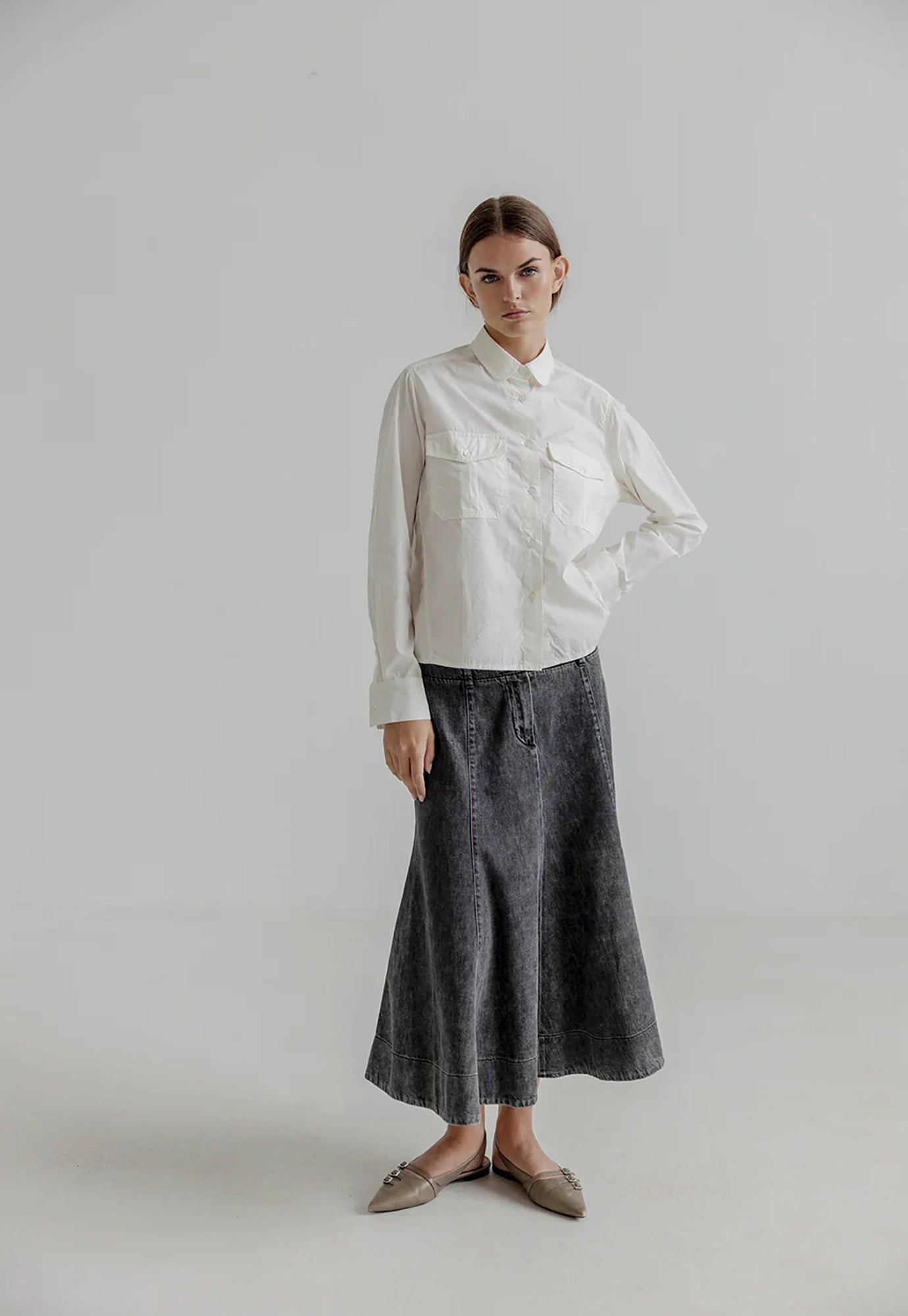 project aj117 - hedda shirt - white