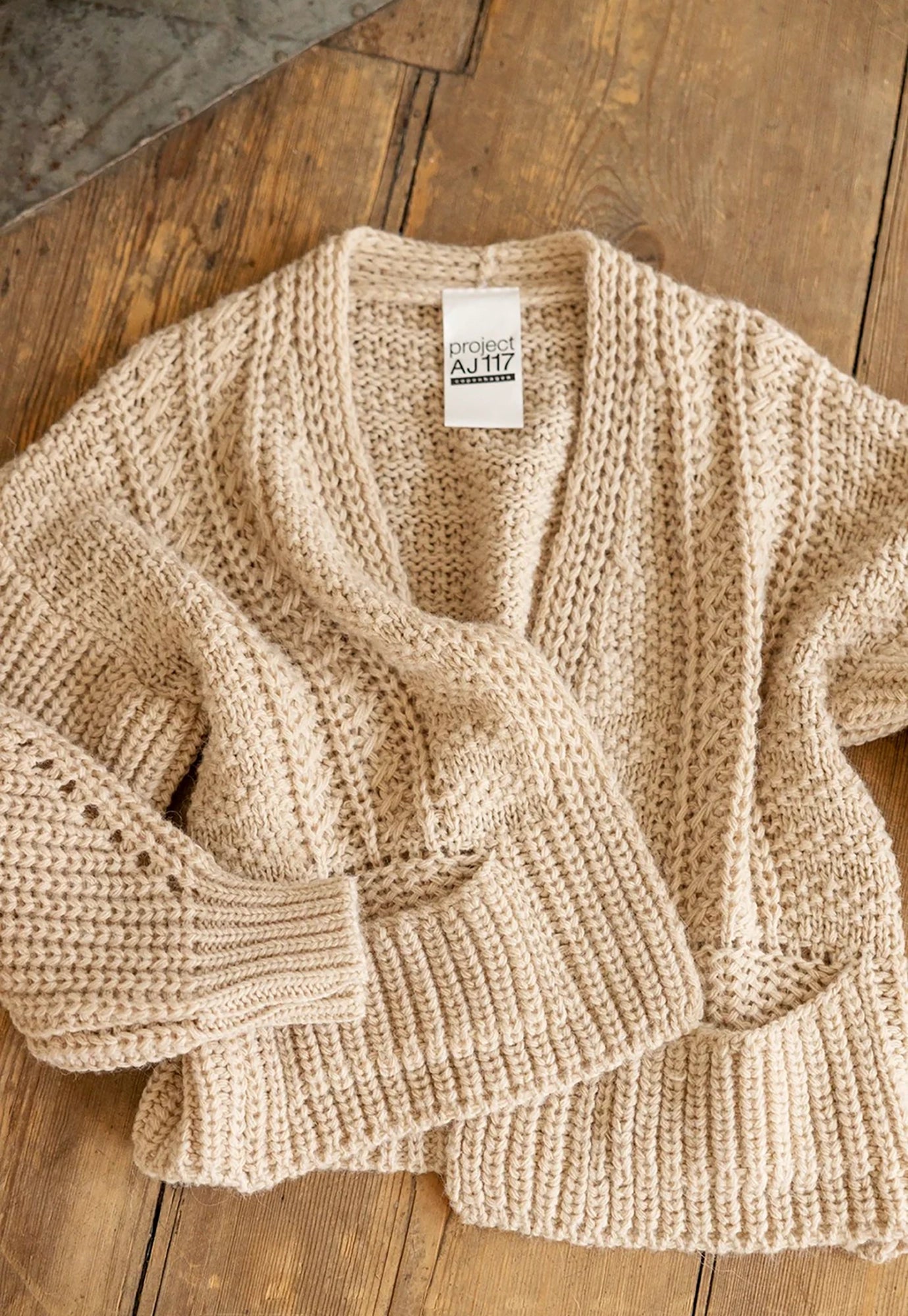 project aj117 - suzette cardigan - sand