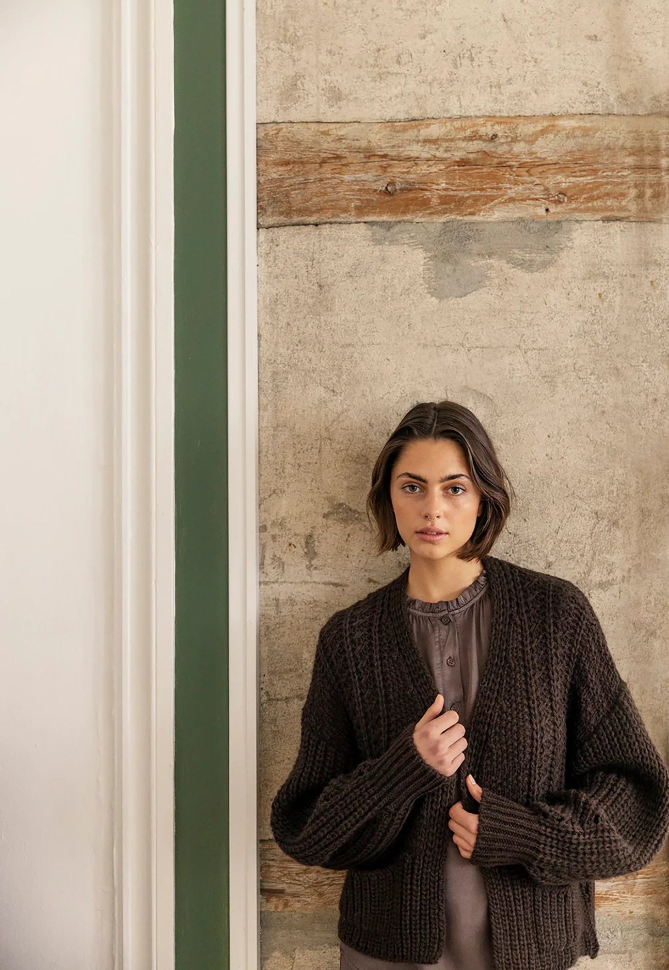 project aj117 - suzette cardigan - soil
