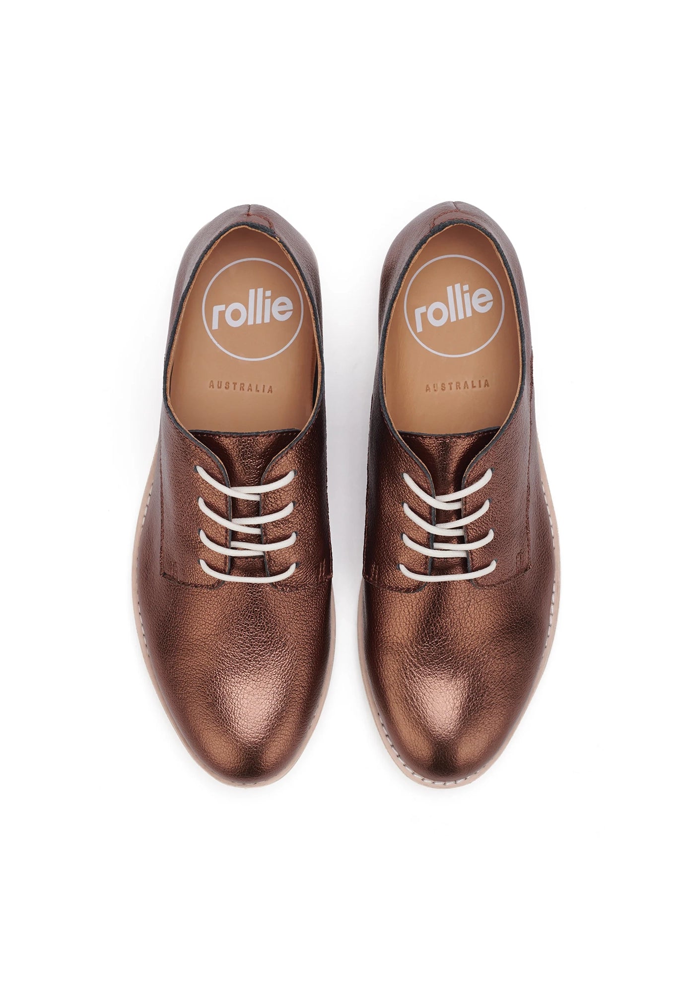 rollie - derby super soft - bronze tumble