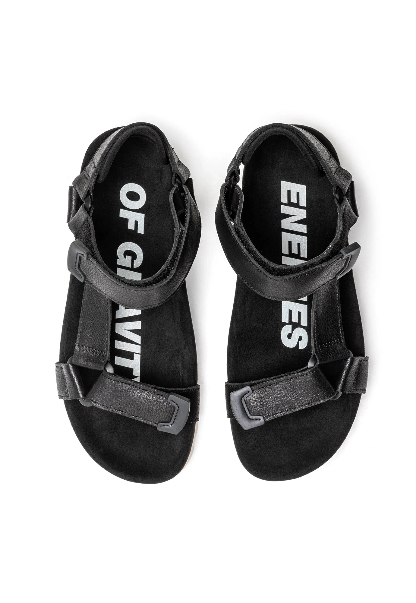 rollie - sandal tooth wedge - black