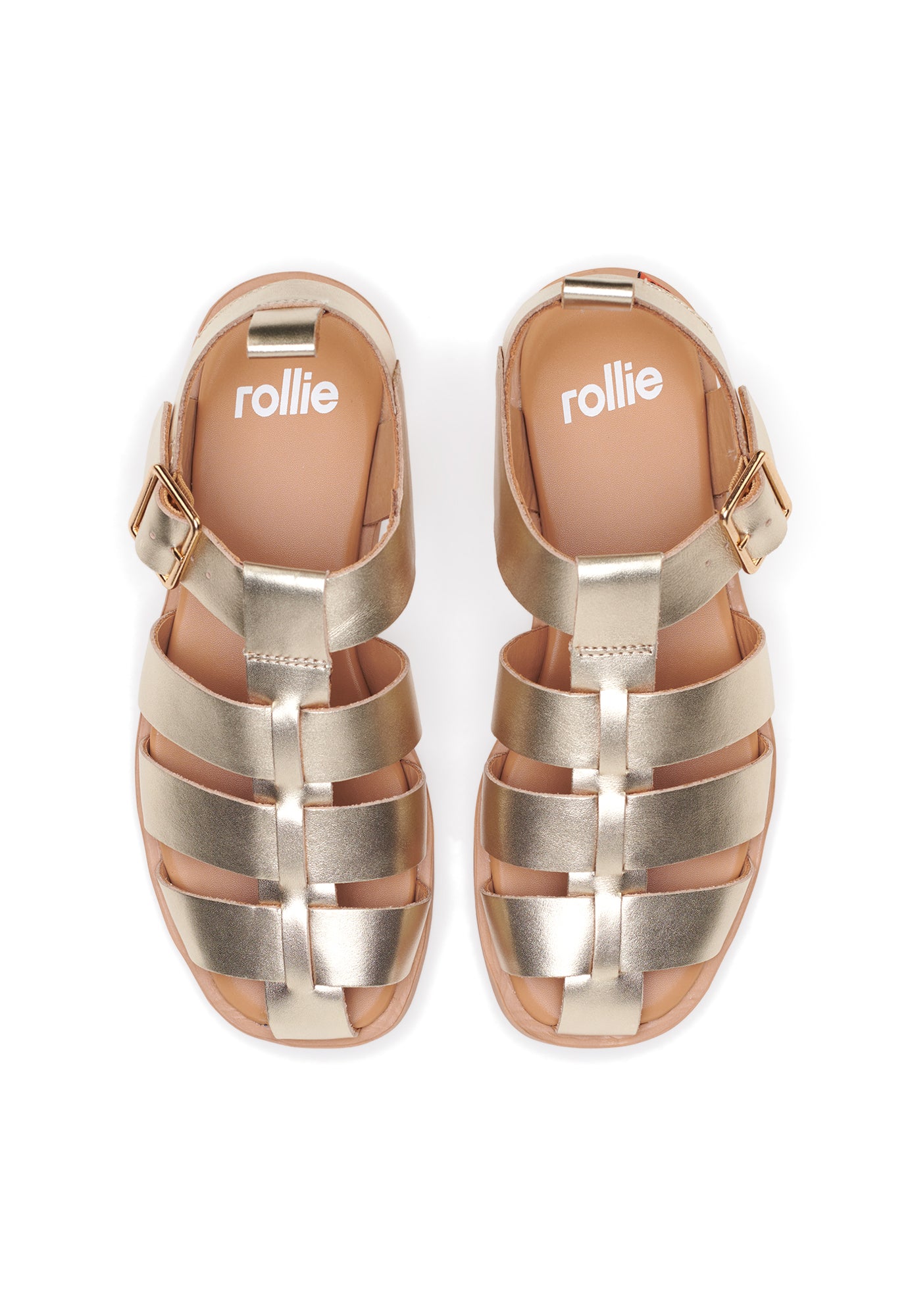 rollie - sandal fisherman - gold