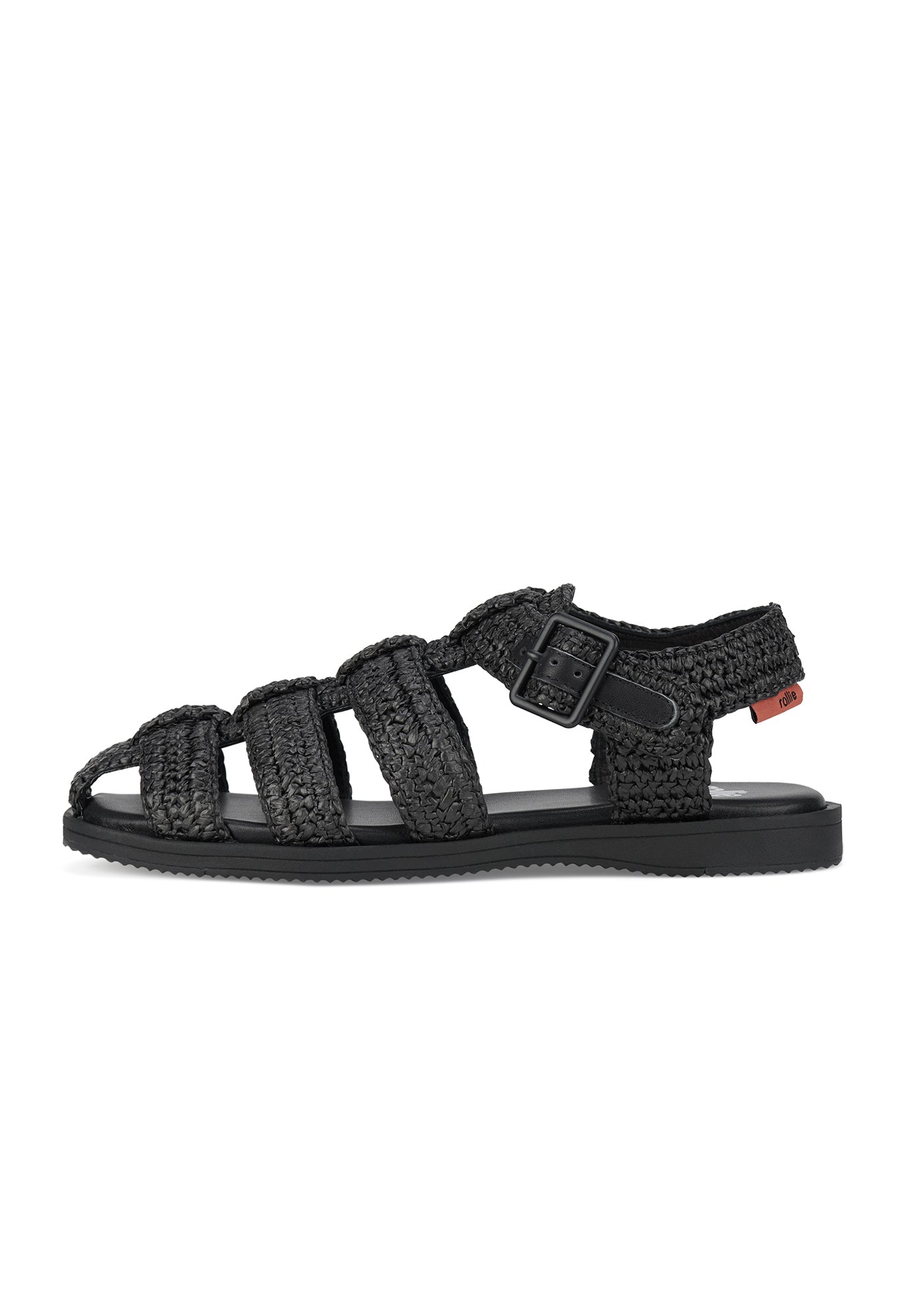 rollie - sandal fisherman - weave black