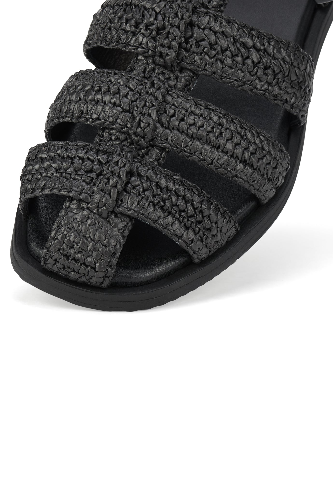 rollie - sandal fisherman - weave black