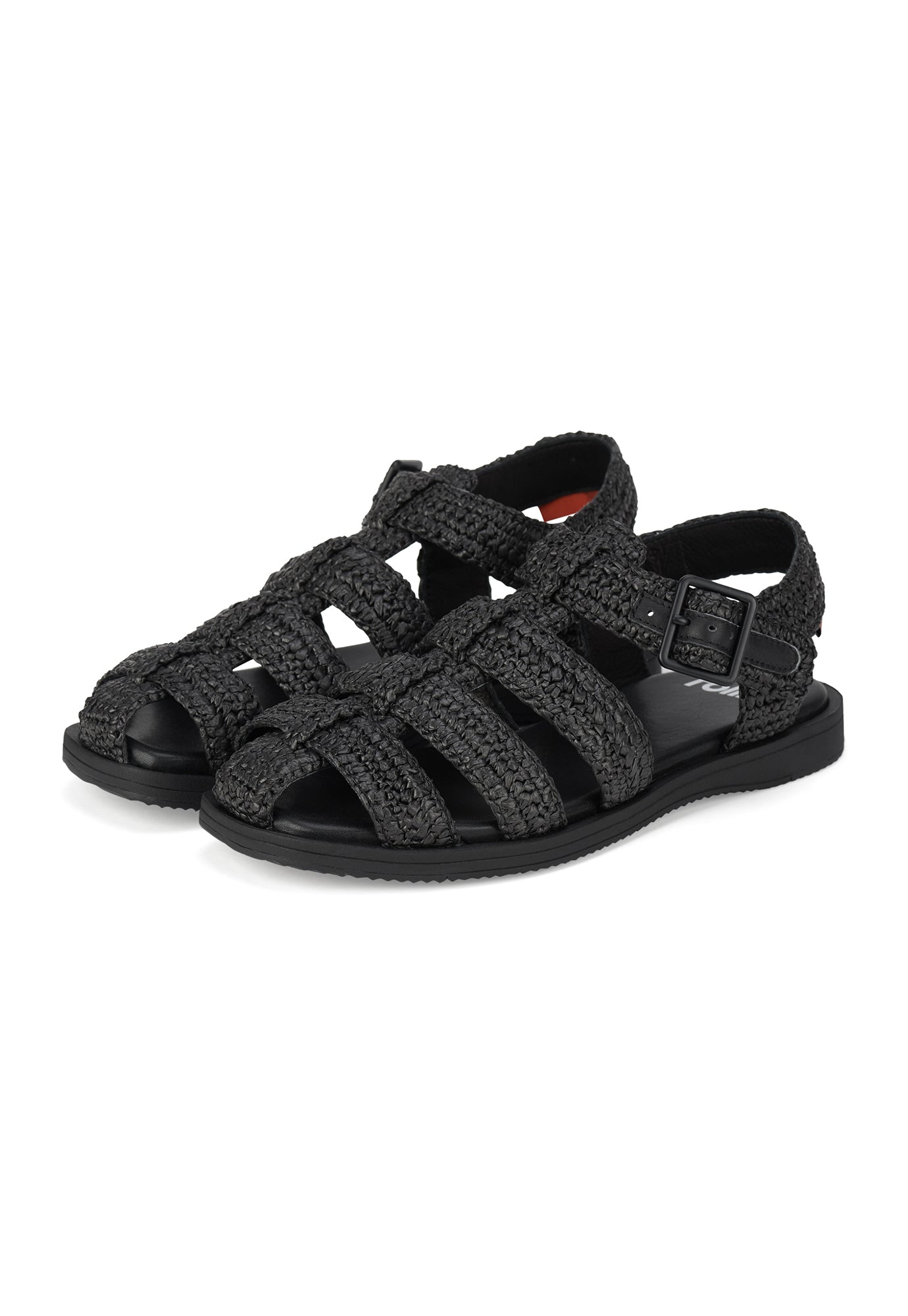 rollie - sandal fisherman - weave black