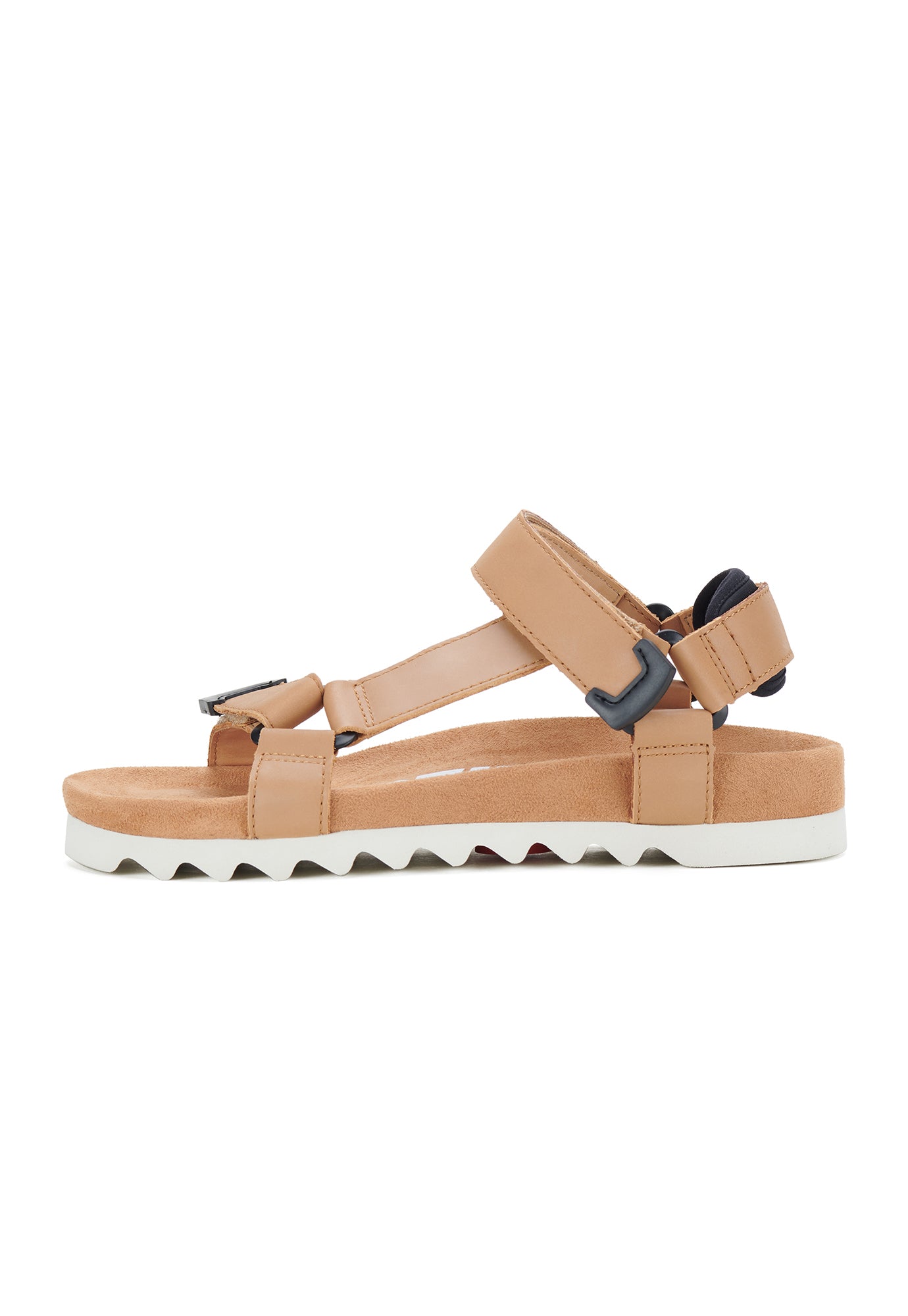 rollie - sandal tooth wedge - soft tan