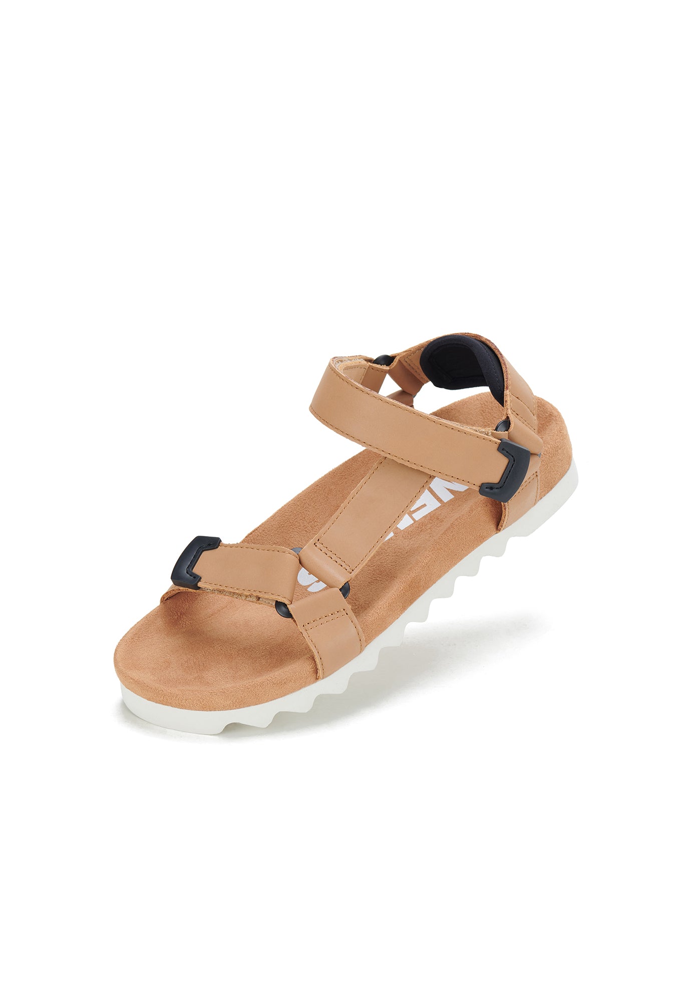 rollie - sandal tooth wedge - soft tan