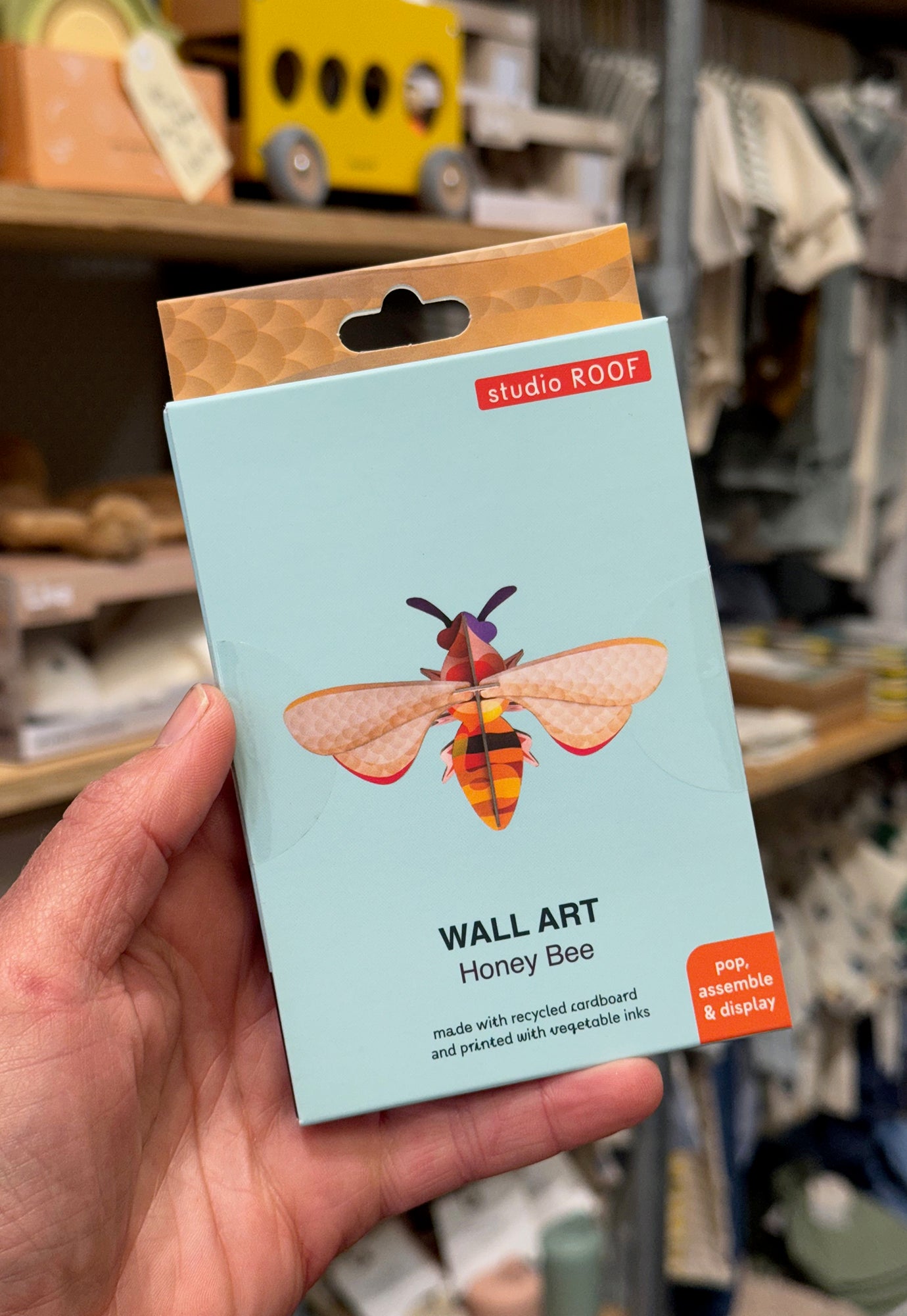 studio roof - wall art - honey bee