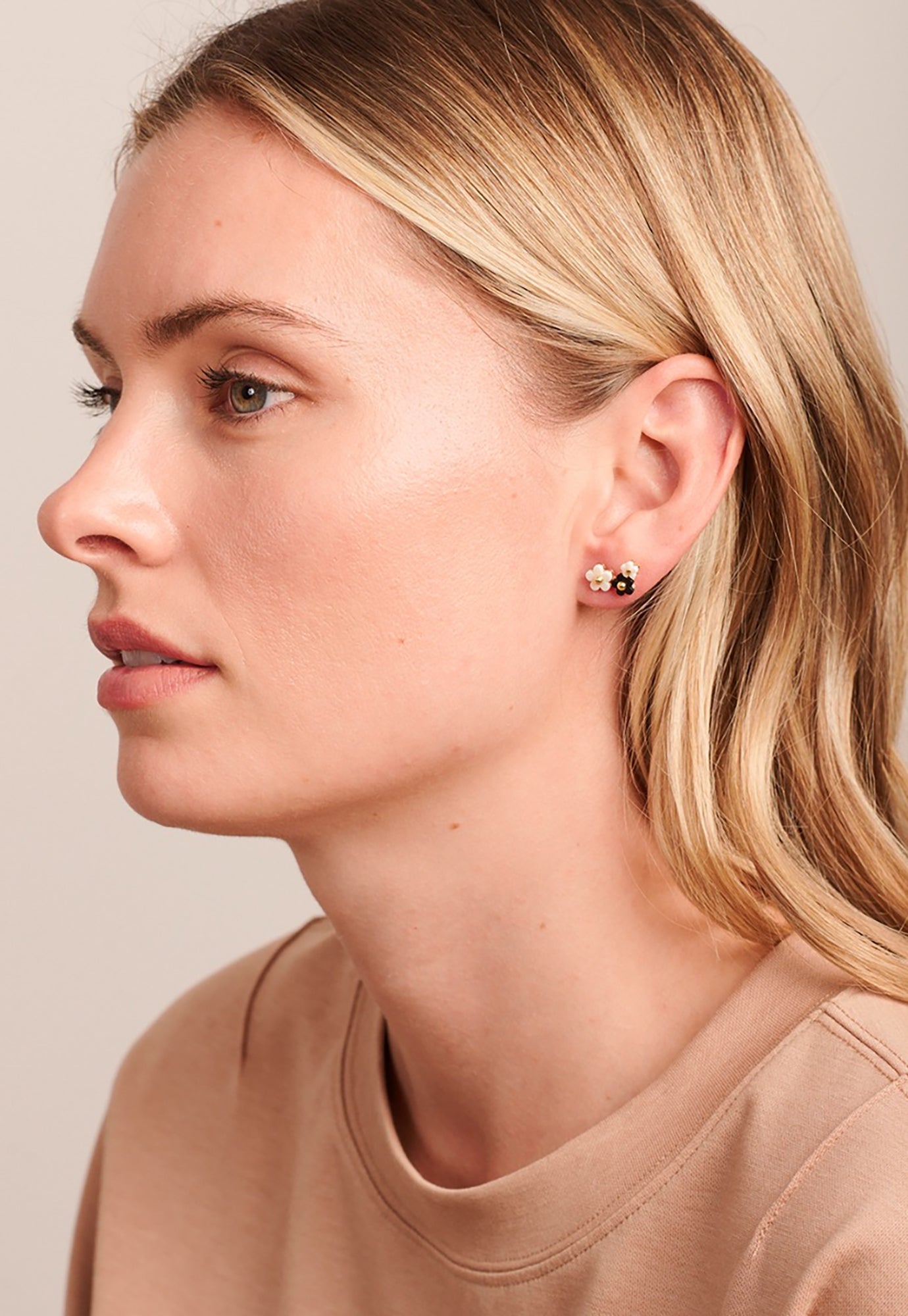 Circle Earrings Tigertree Earrings Tiger Tree Black White Trio