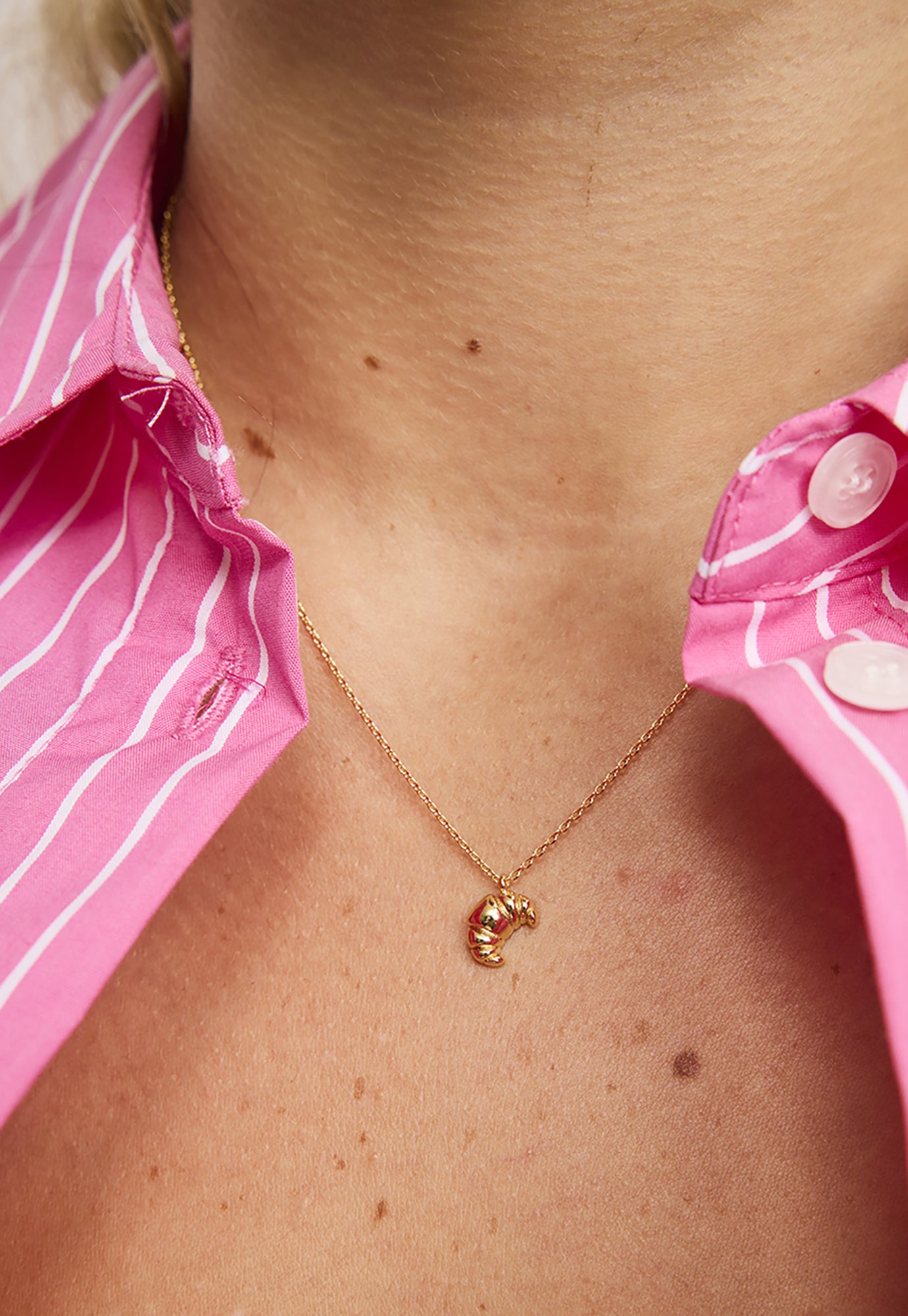 tiger tree - gold le croissant necklace