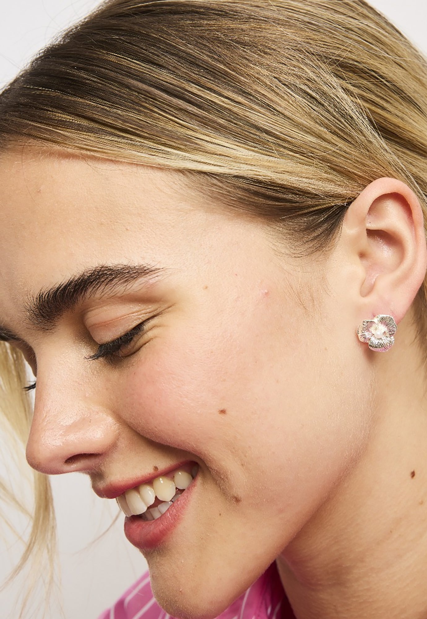 tiger tree - pansy earrings