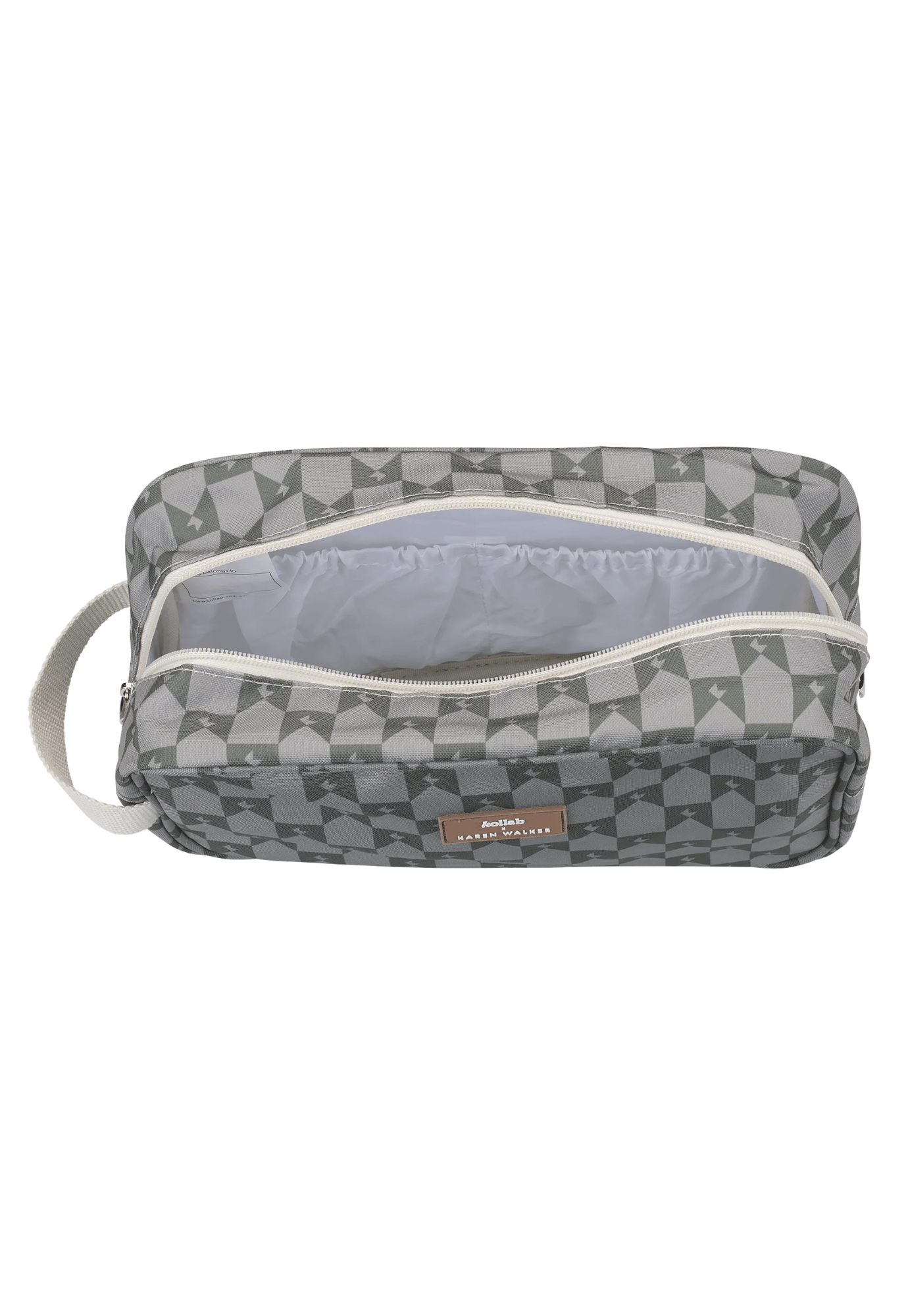 kollab x karen walker - travel bag - sage monogram