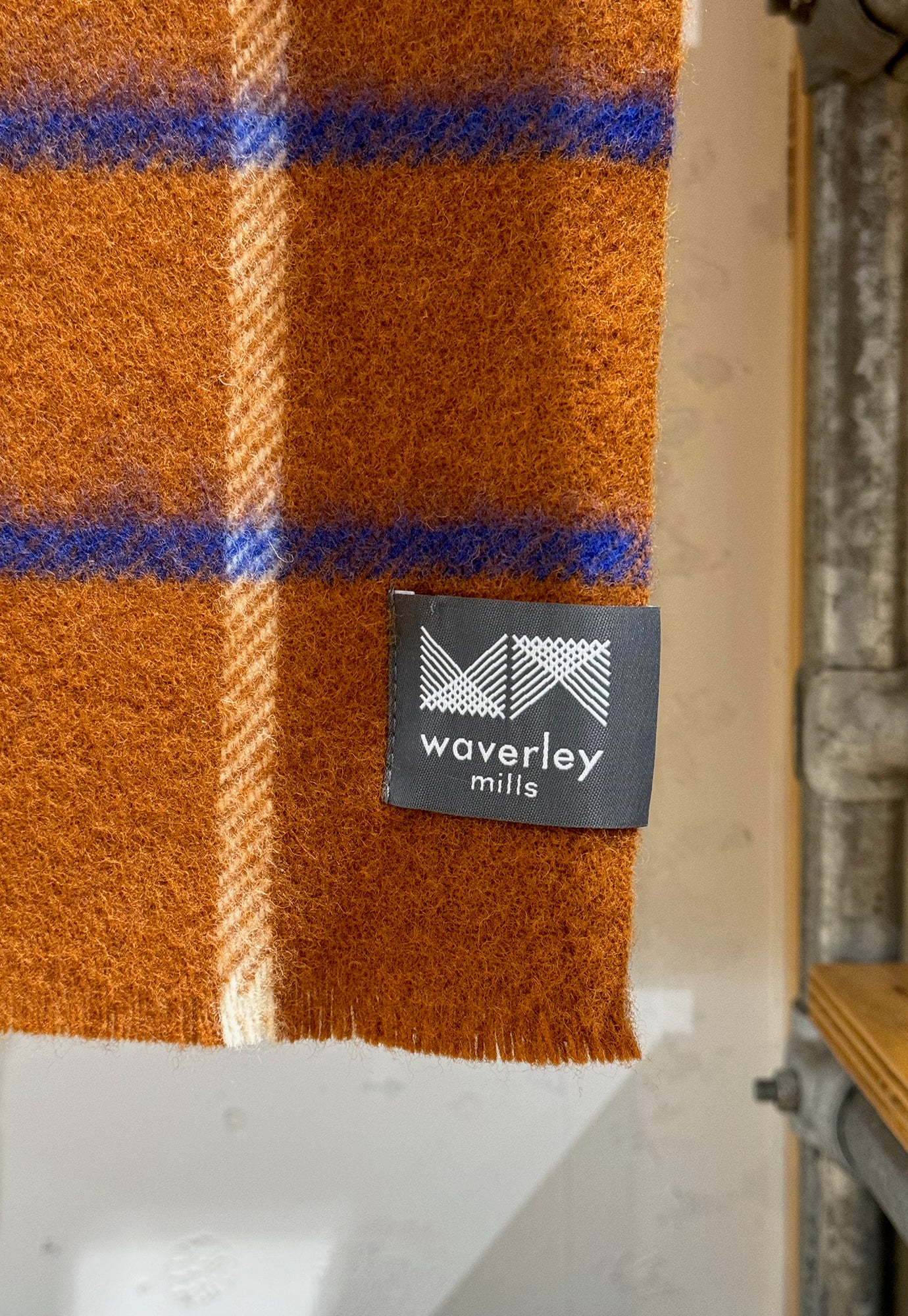 waverley mills - trellis travel rug - terracotta