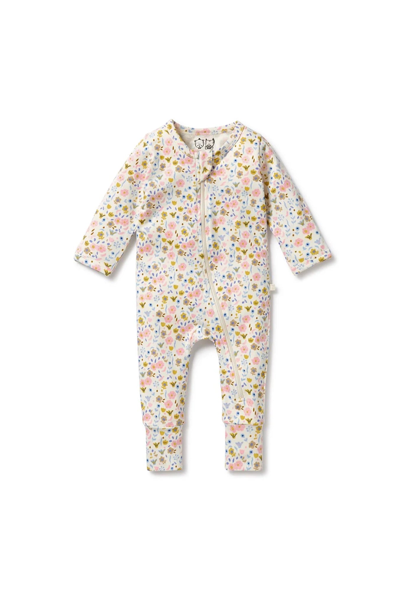 wilson & frenchy - zipsuit w feet - ava floral