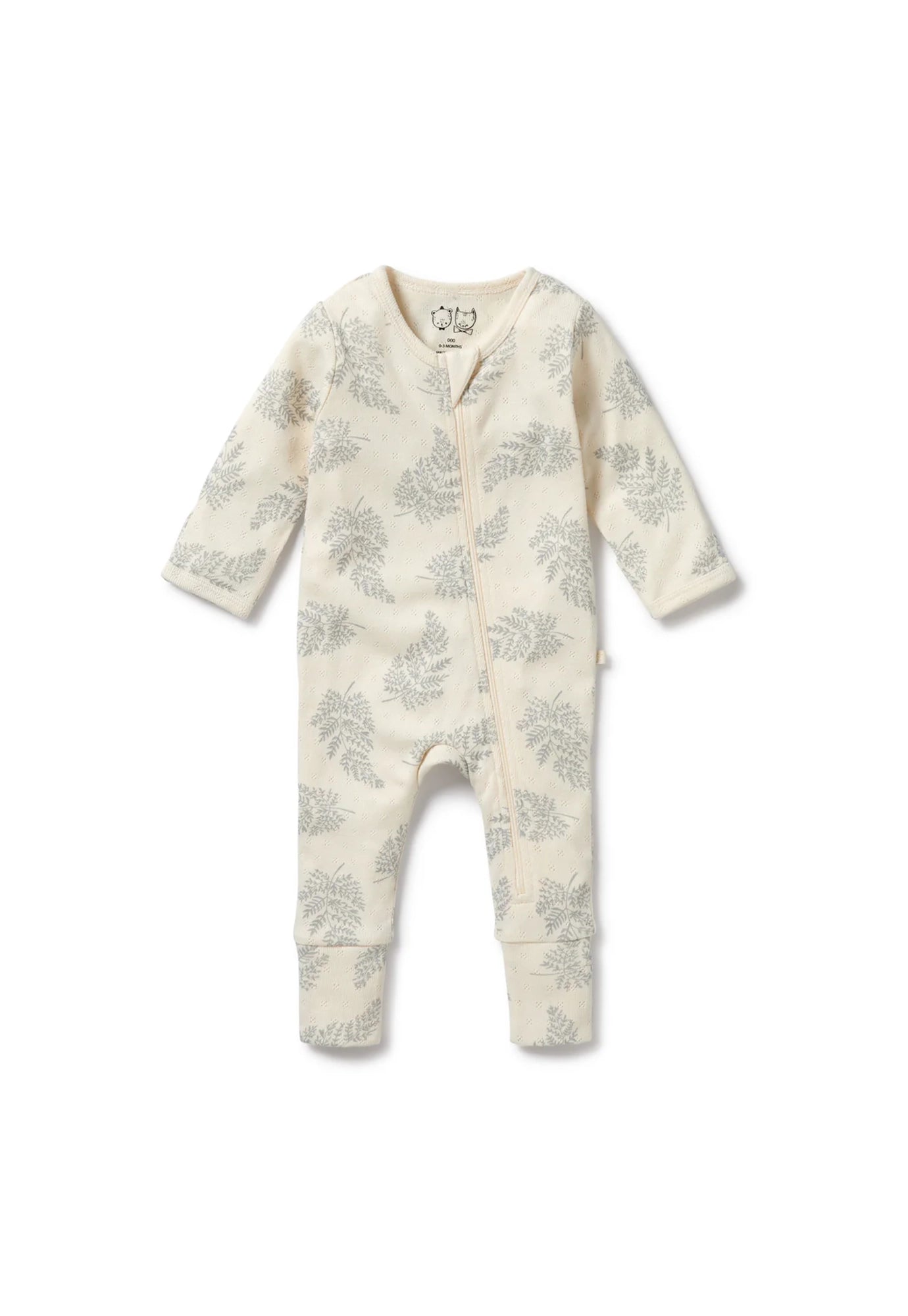 wilson & frenchy - zipsuit w feet - forever ferns