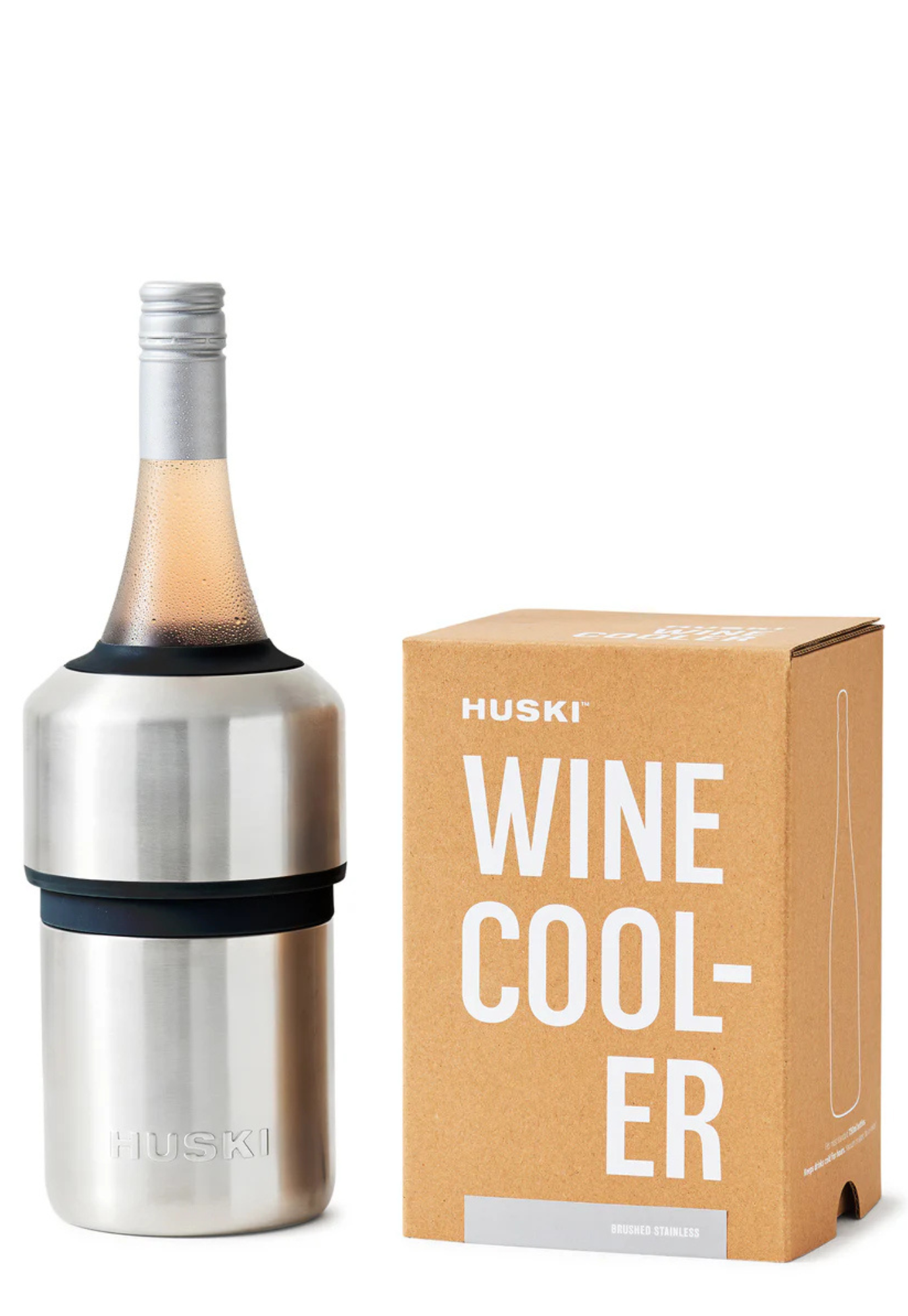 huski - wine cooler - brushed stainless