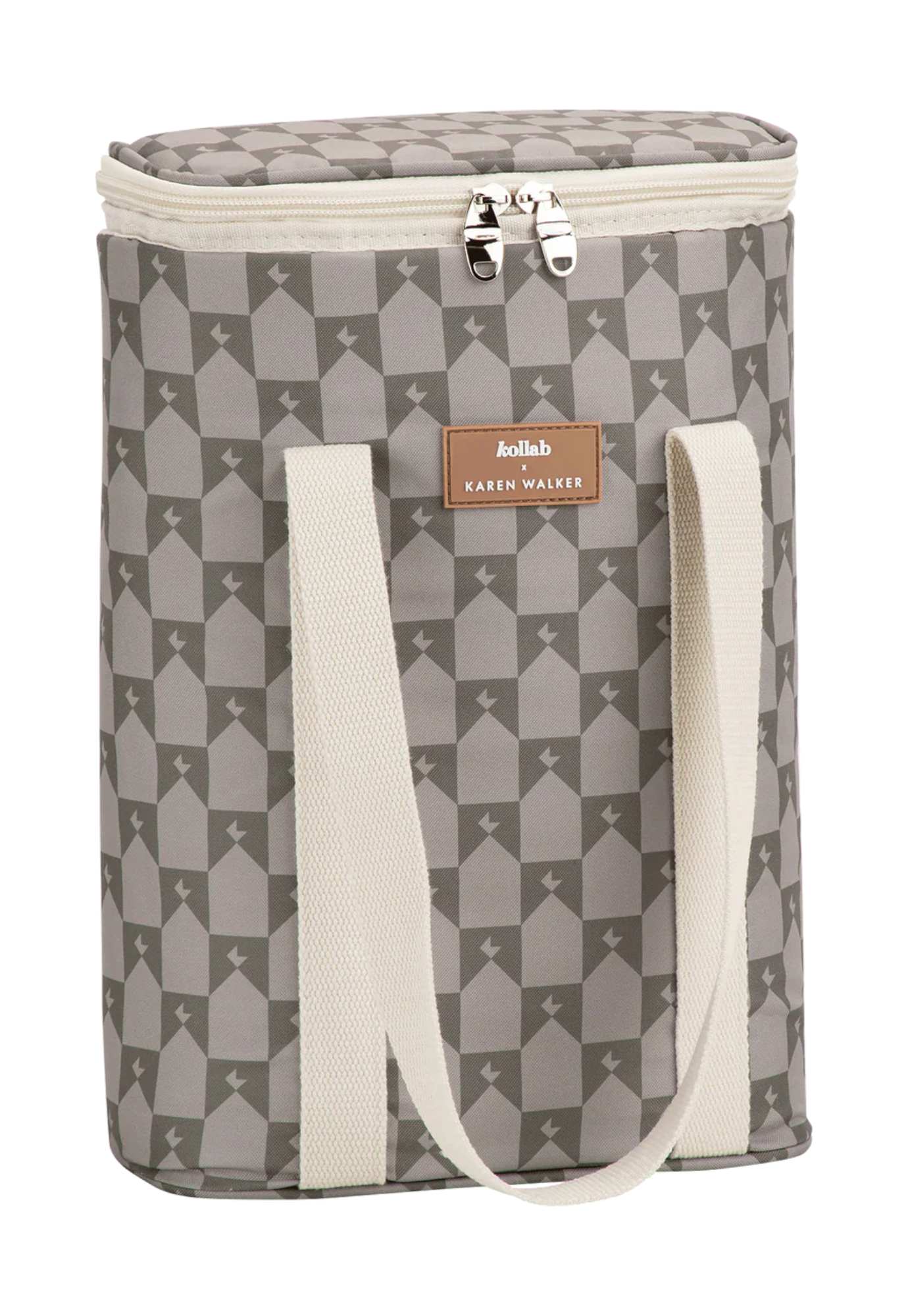 kollab x karen walker - wine cooler bag - sage monogram