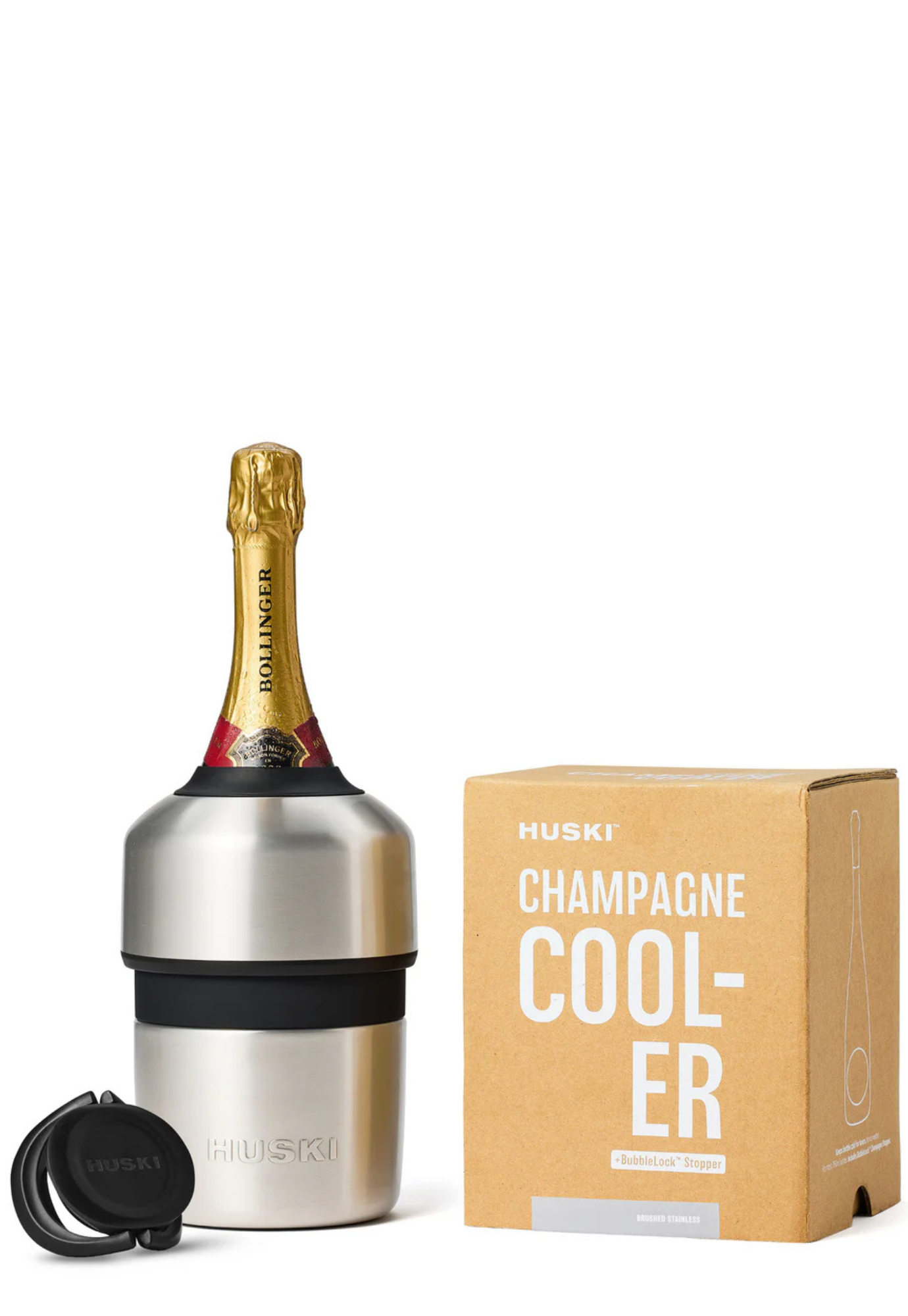huski - champagne cooler - brushed stainless