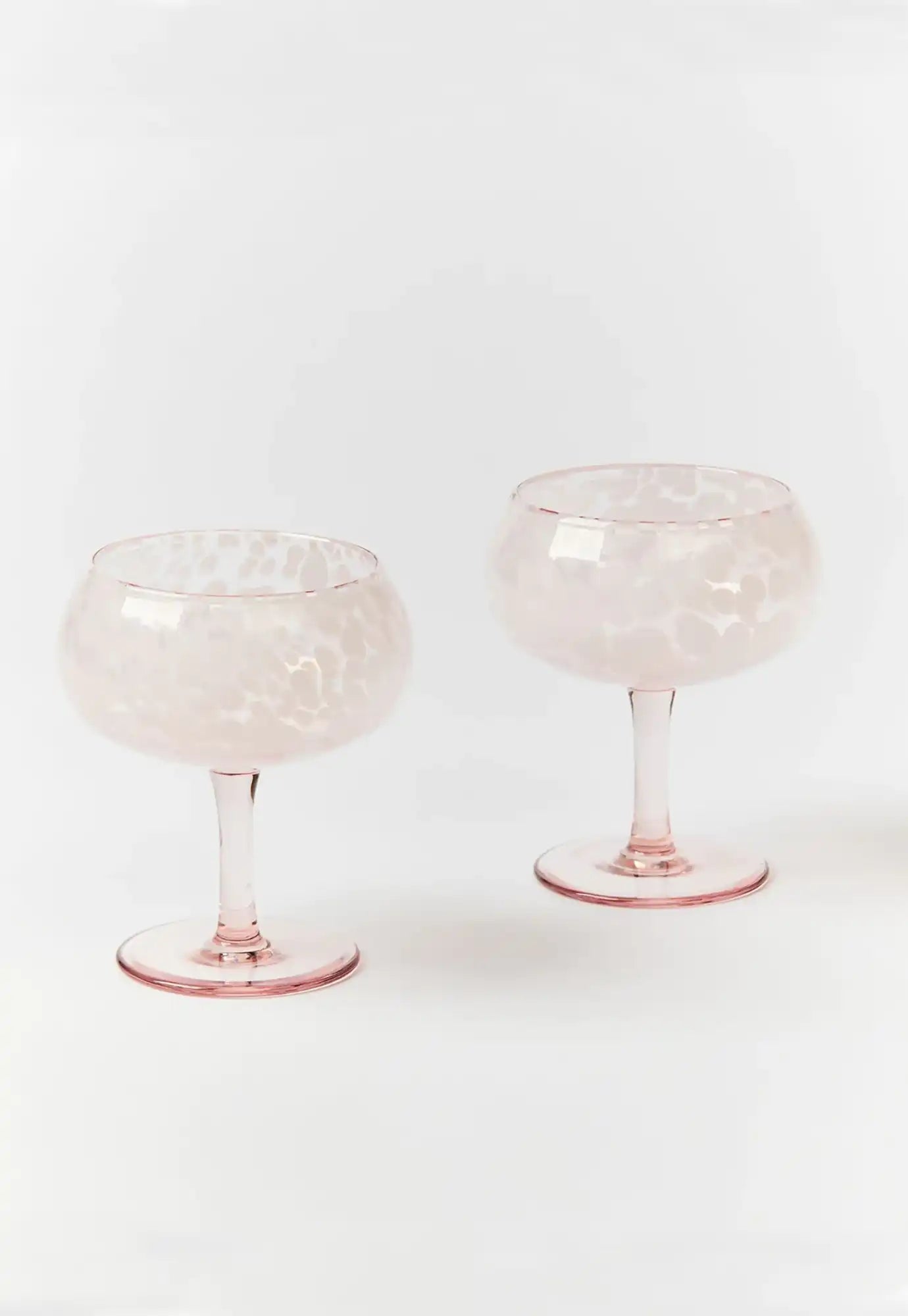 bonnie and neil - glass coupe dots - set of 2